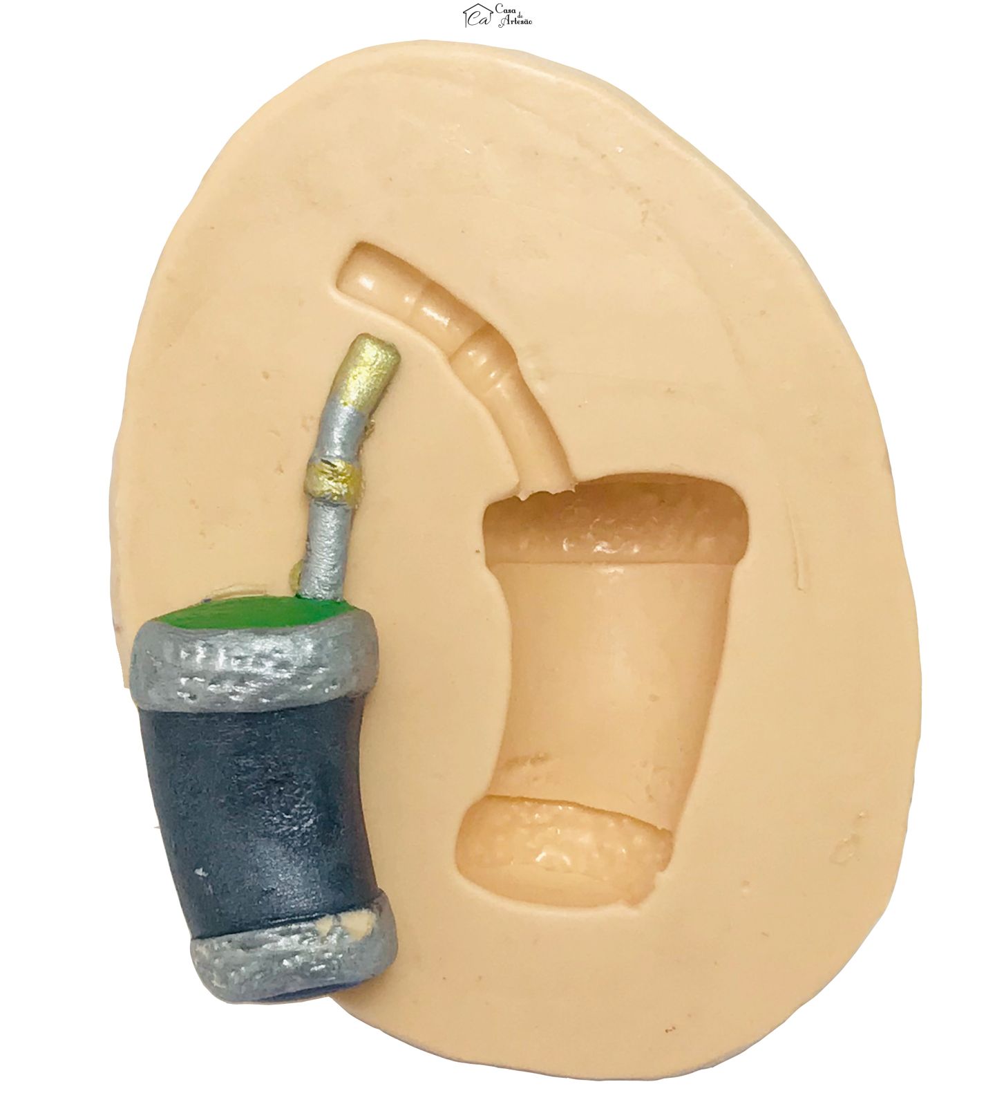 Molde de silicone - Tradições Gauchas -Tereré p/ Chimarrão c/ Bomba