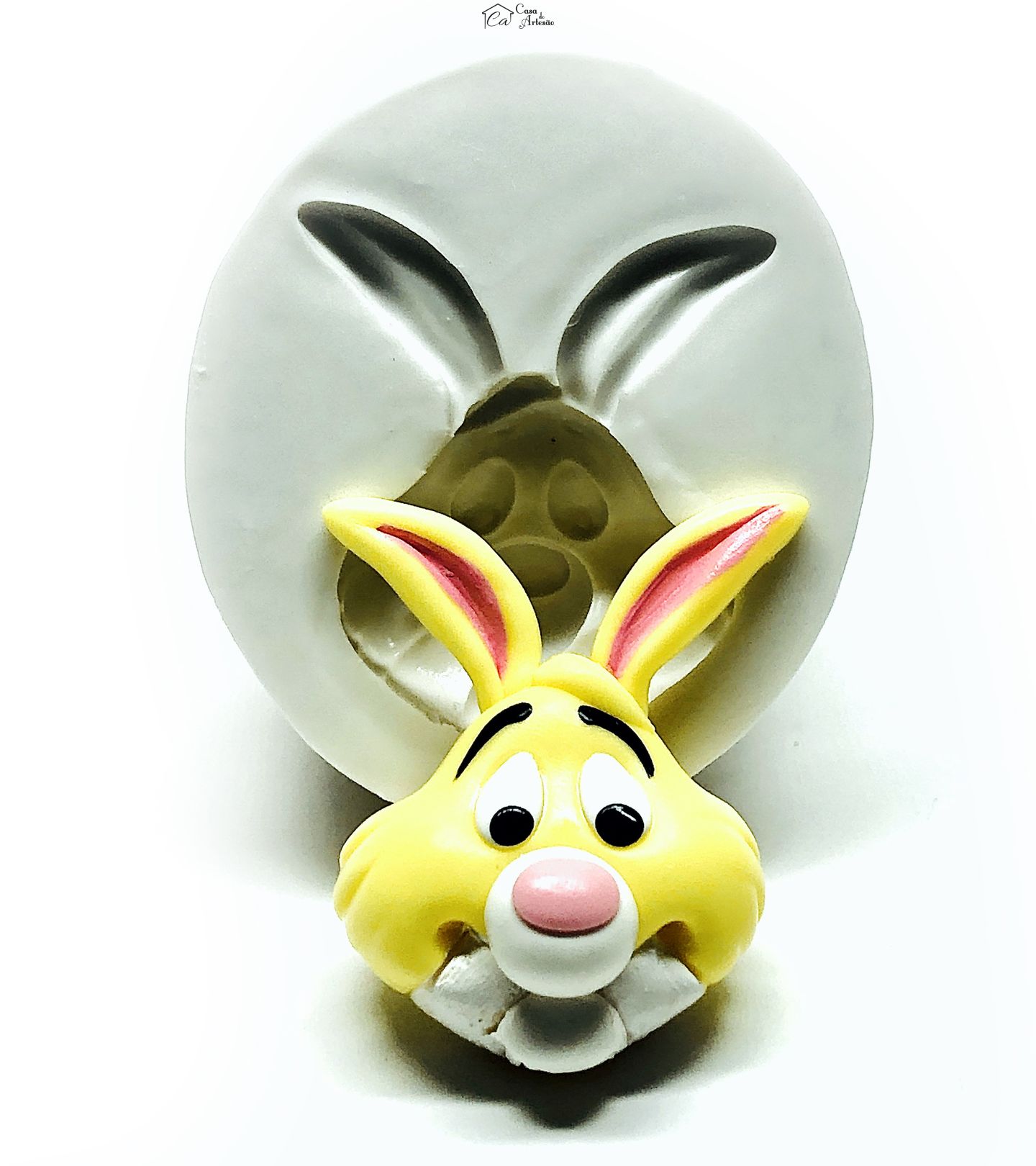 Molde de silicone - Urso Pooh - Rosto Abel - Grande - P995