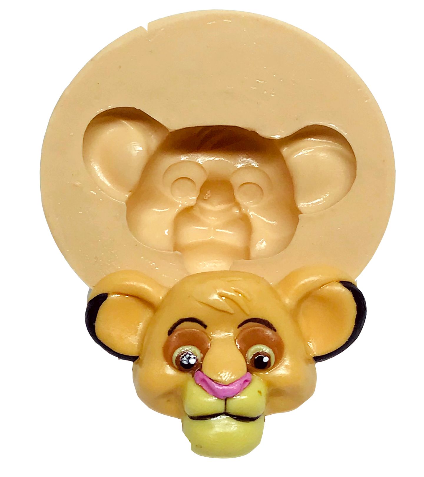 Molde de silicone - Rei Leão - Rosto Simba - Medio - P600