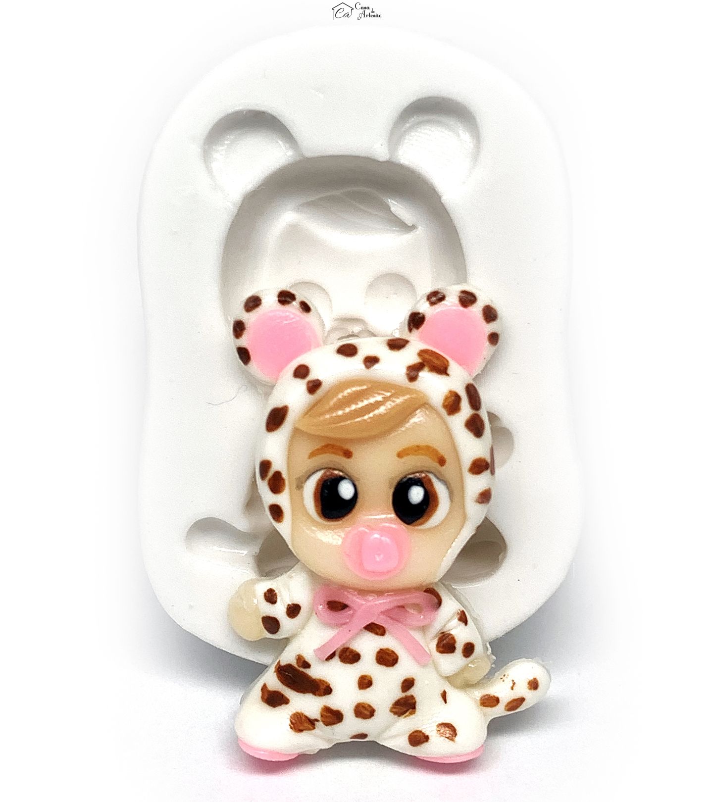 Molde de silicone - Cry Babies - Lea - Media - P1182