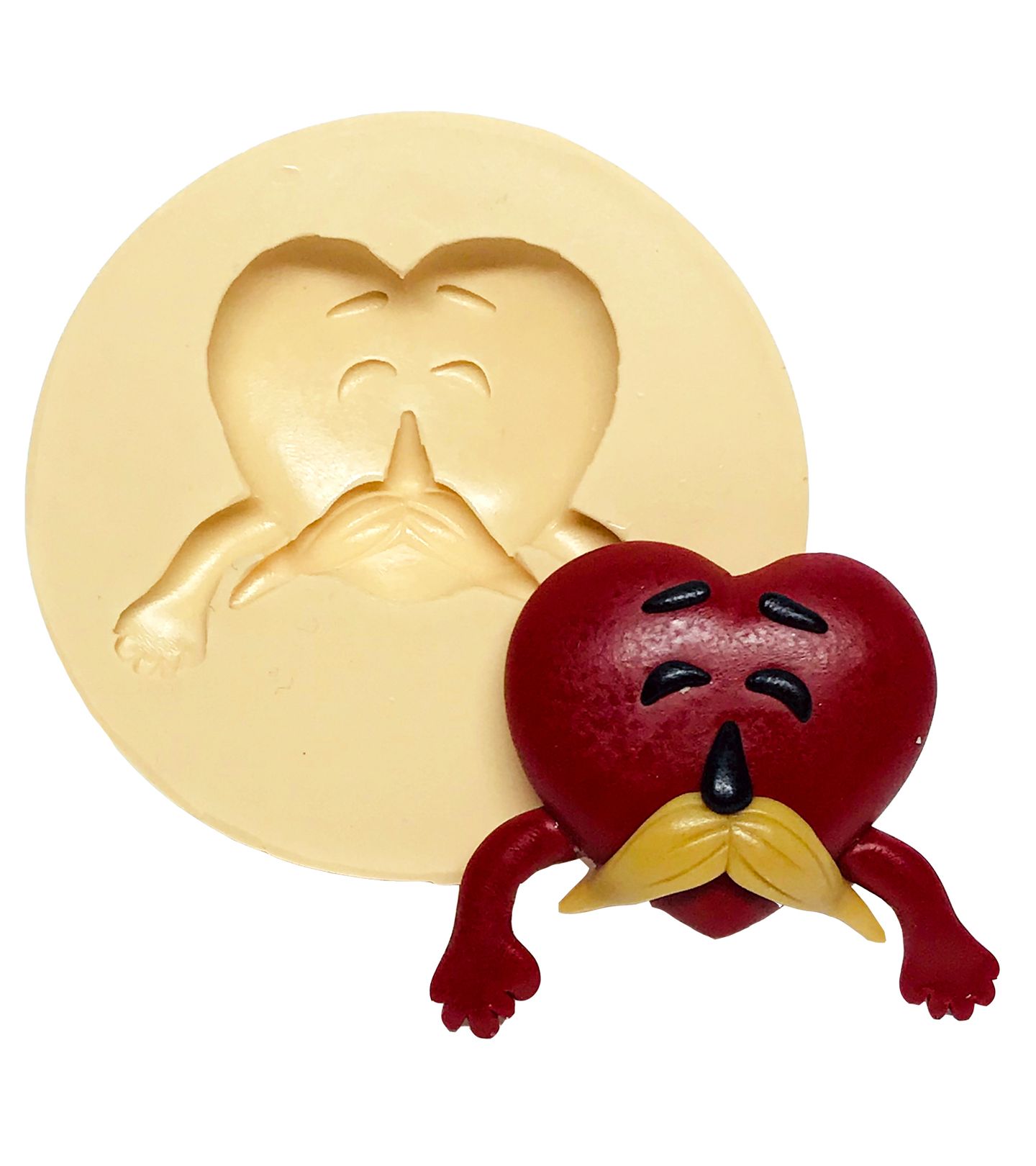 Tres Palavrinhas - Coração - Grande - P566