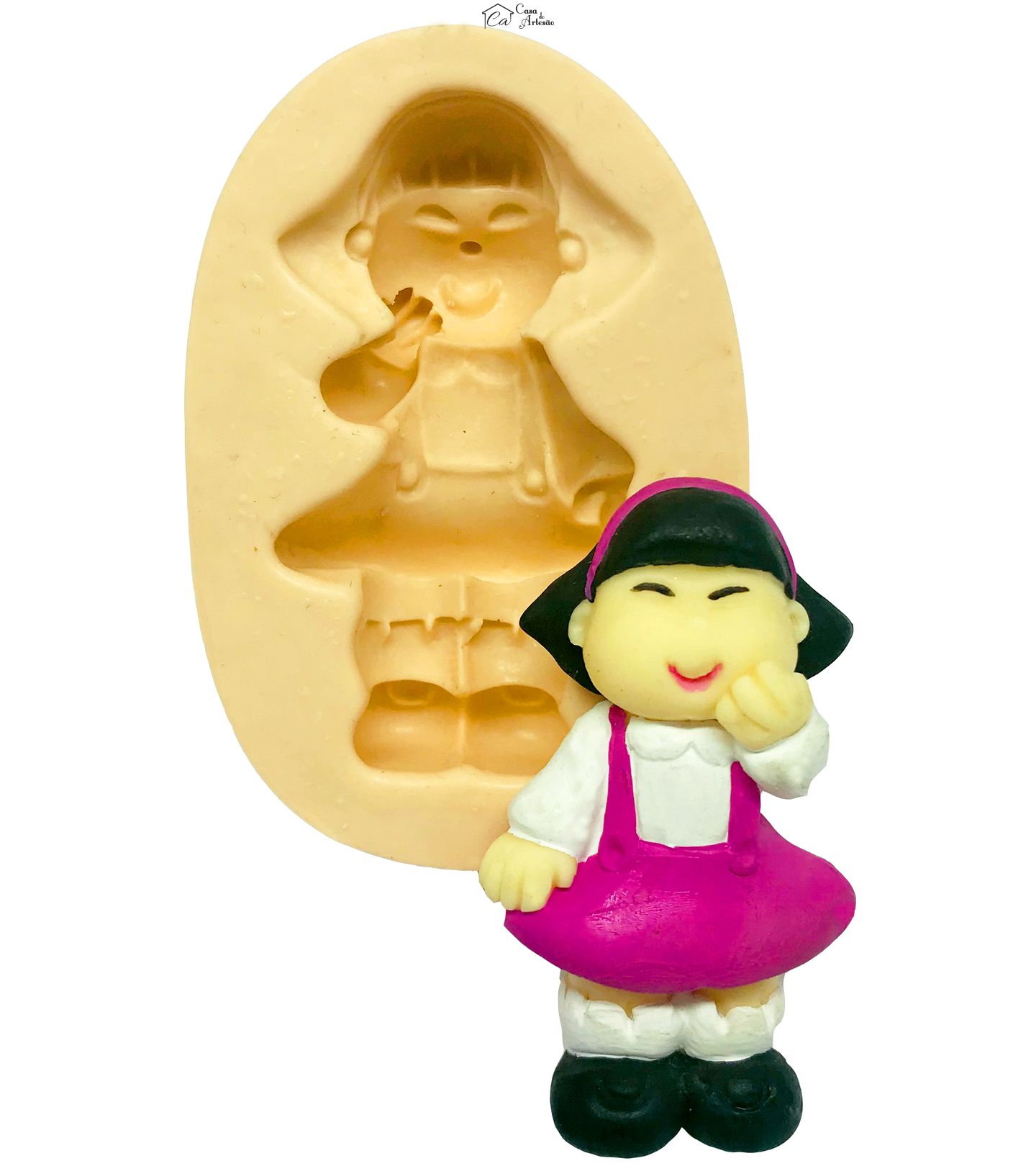 Molde de silicone - Little People - Sonia