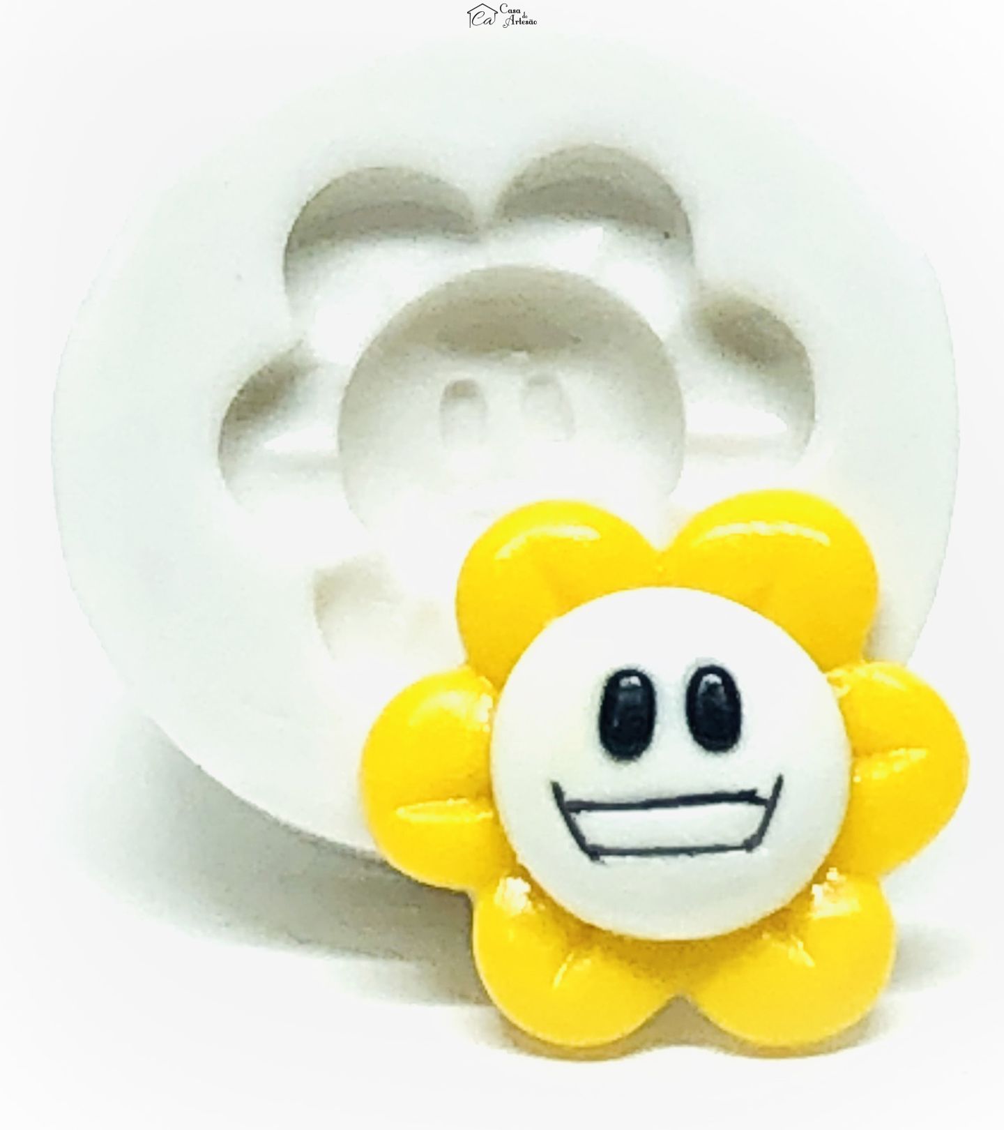 Molde de silicone - Sans Undertale - Rosto Flowey - Medio - P1040