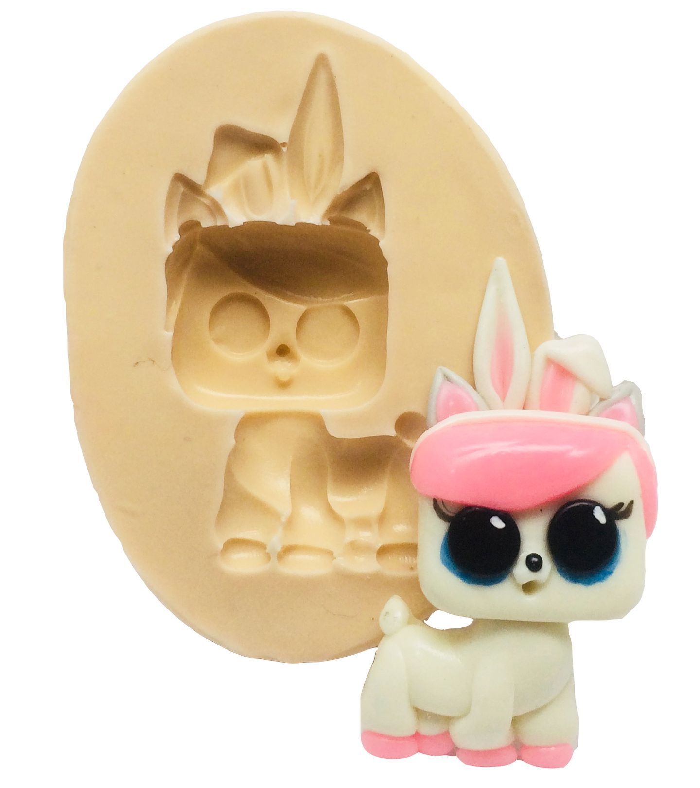 Molde de silicone - Boneca Lol - Pet Hots - Grande - P367 / P370
