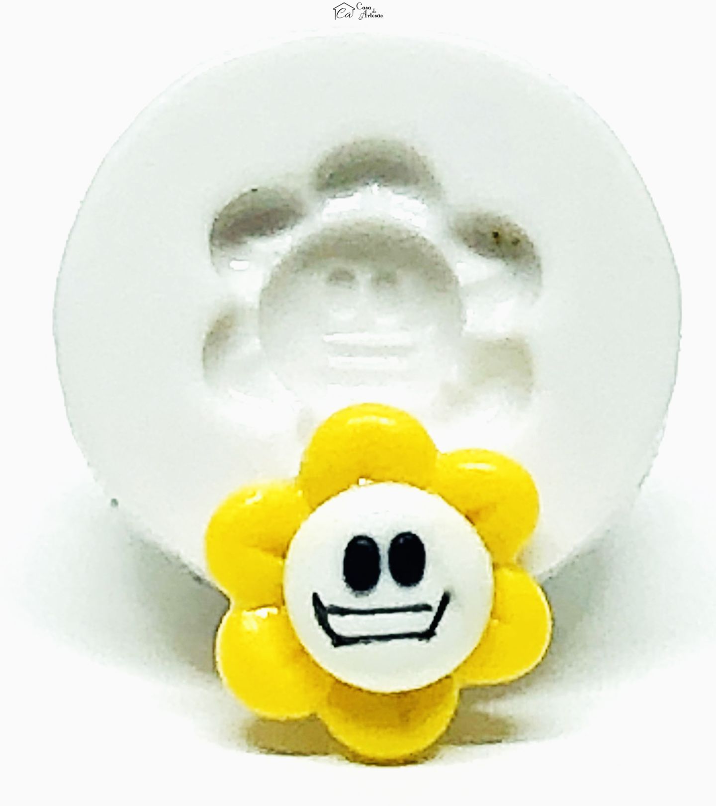 Molde de silicone - Sans Undertale - Rosto Flowey - Pequeno - P1042