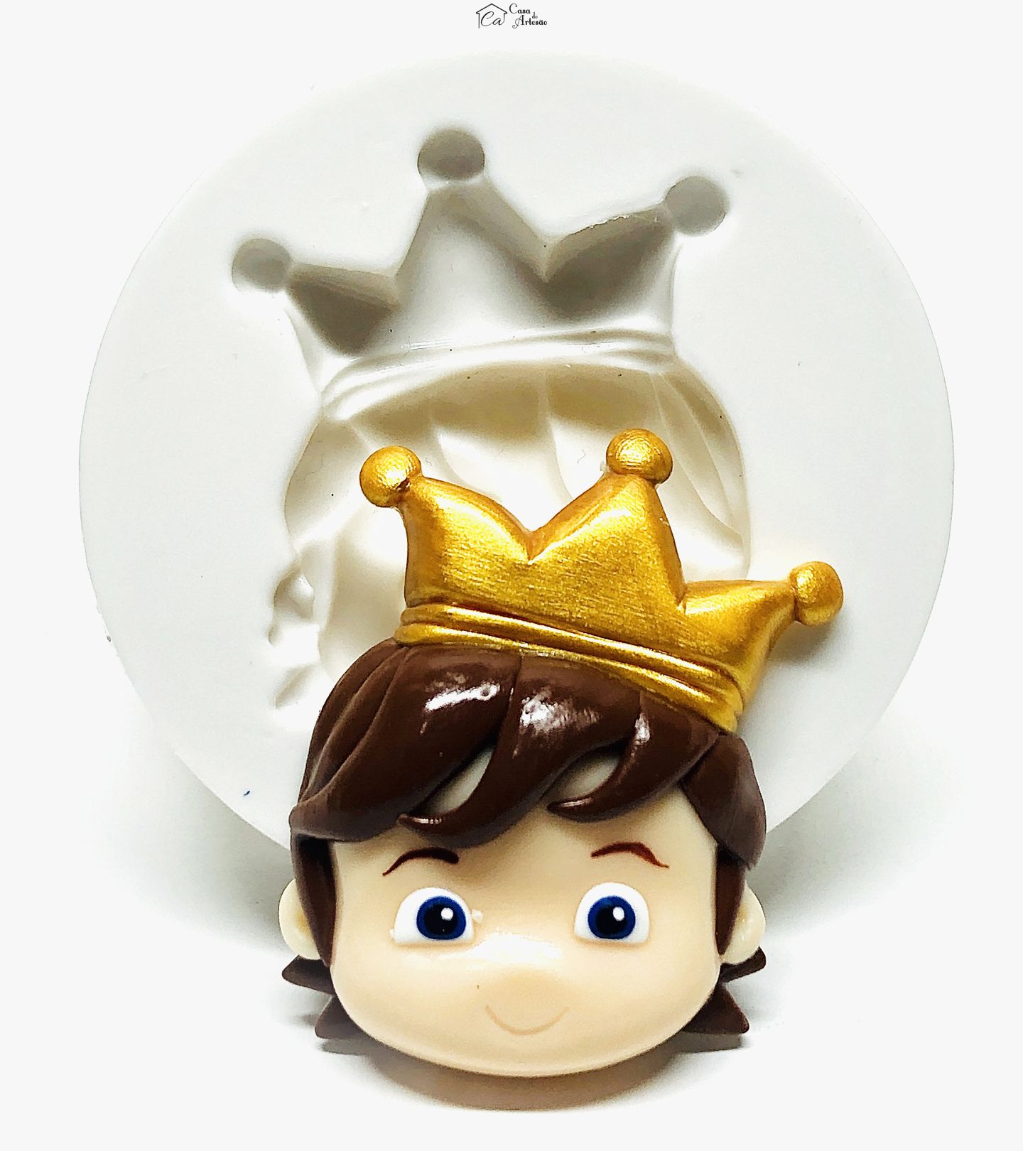 Molde de silicone - O Pequeno Principe - Rosto Principe - Grande - P1040