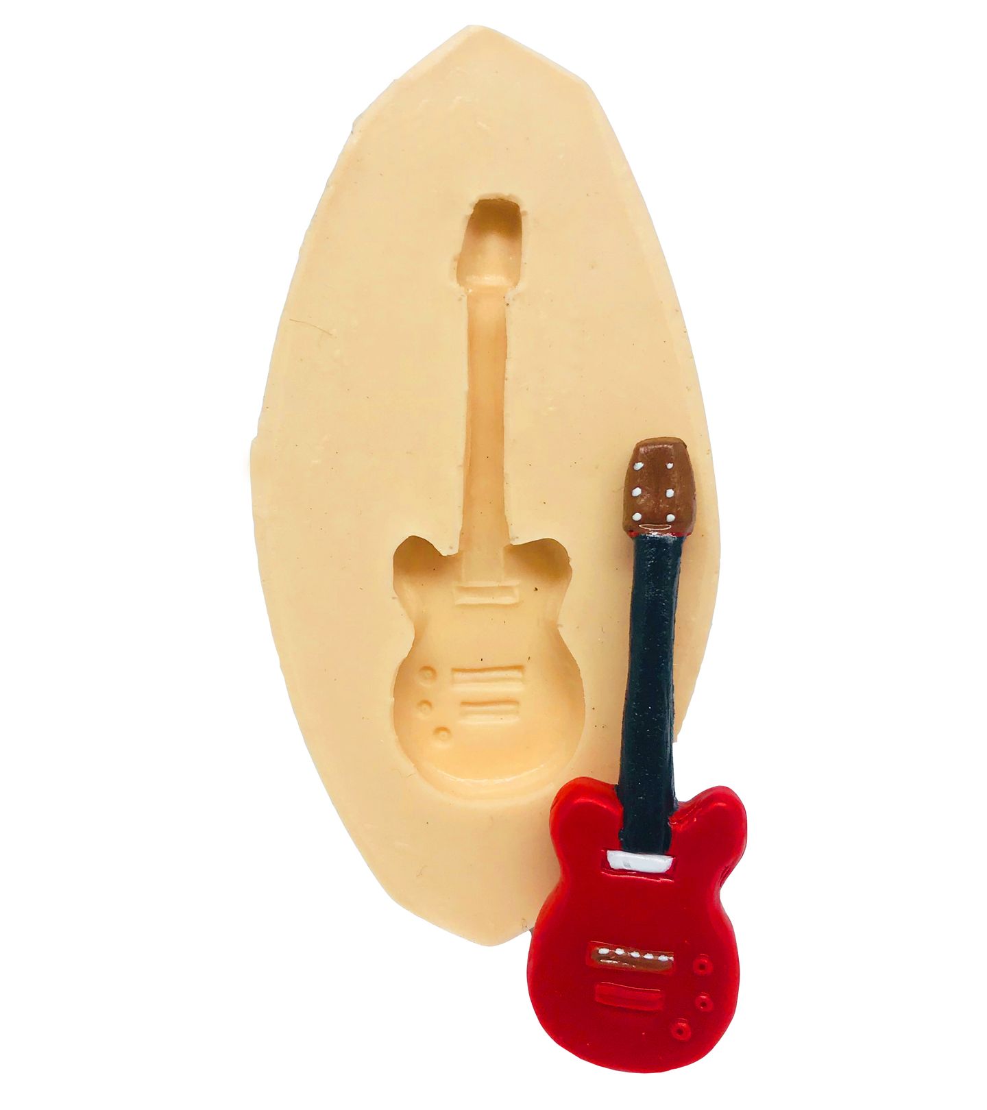 Molde de silicone - Instrumentos Musicais - Guitarra - Media - P476