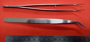 Pinça de Metal Curva - 16 cm - Th0436