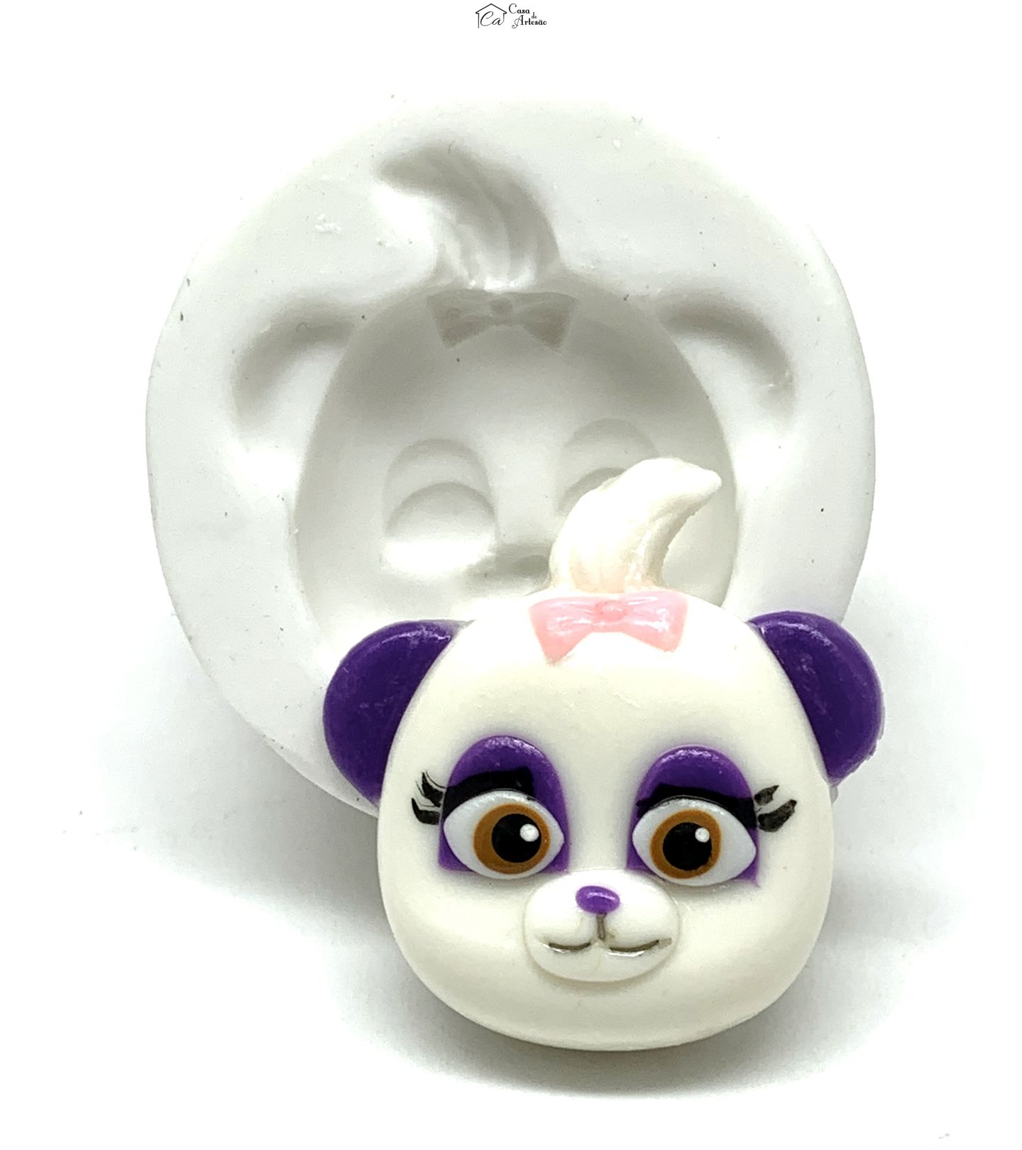 Molde de silicone - Festa de Palavras - Rosto Lulu - Media - P1195