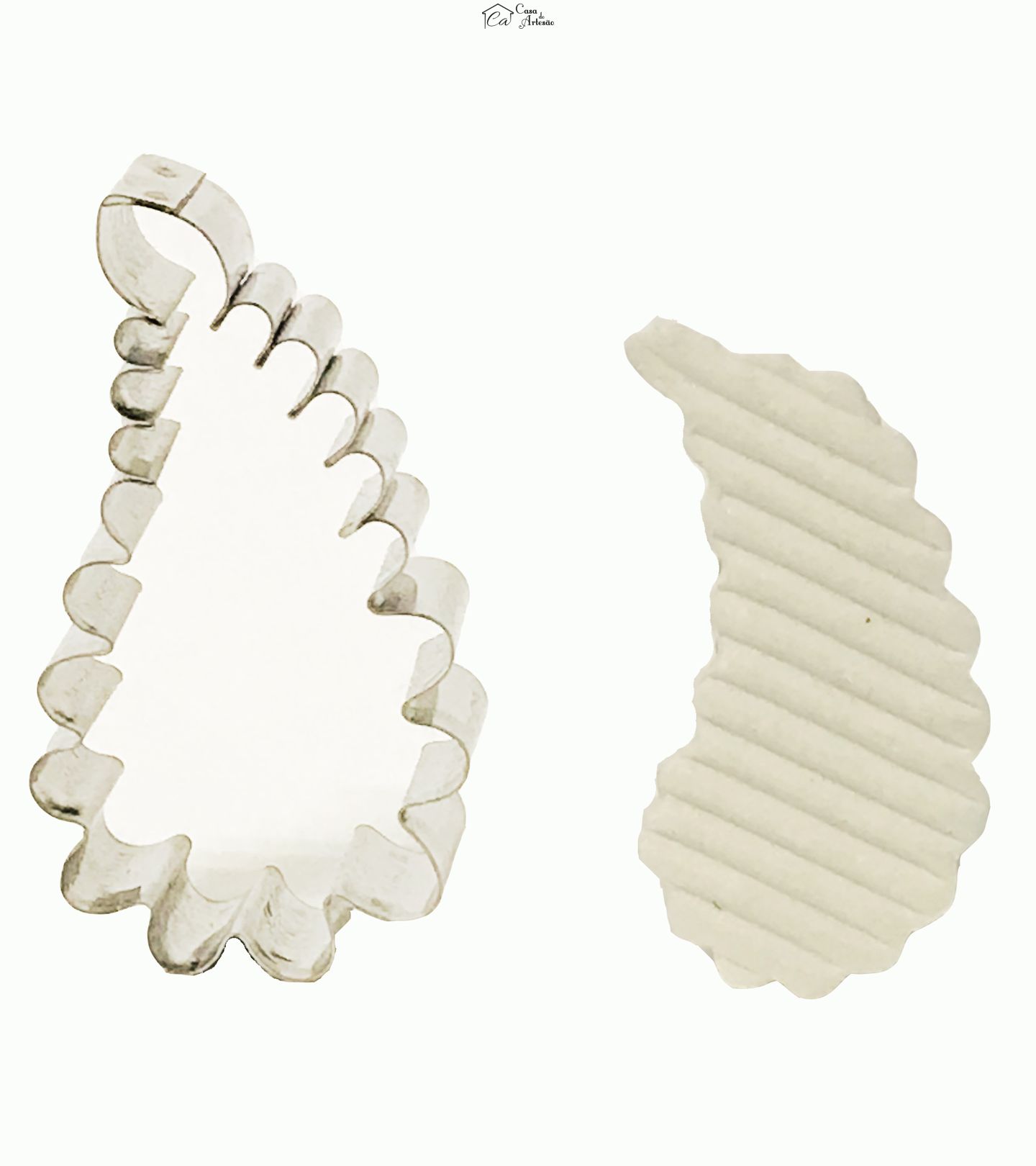 Cortador Aço - Decoração p/ Bolo - Curva Ond. Md