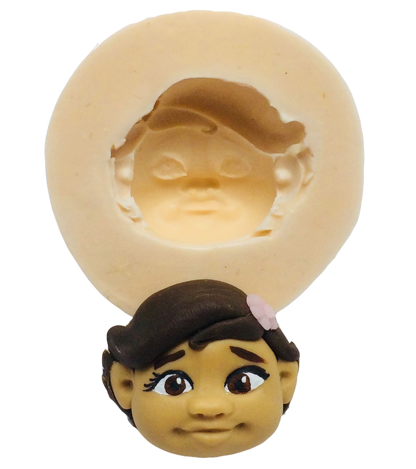 Molde de silicone - Moana - Rosto Moana Baby - P184