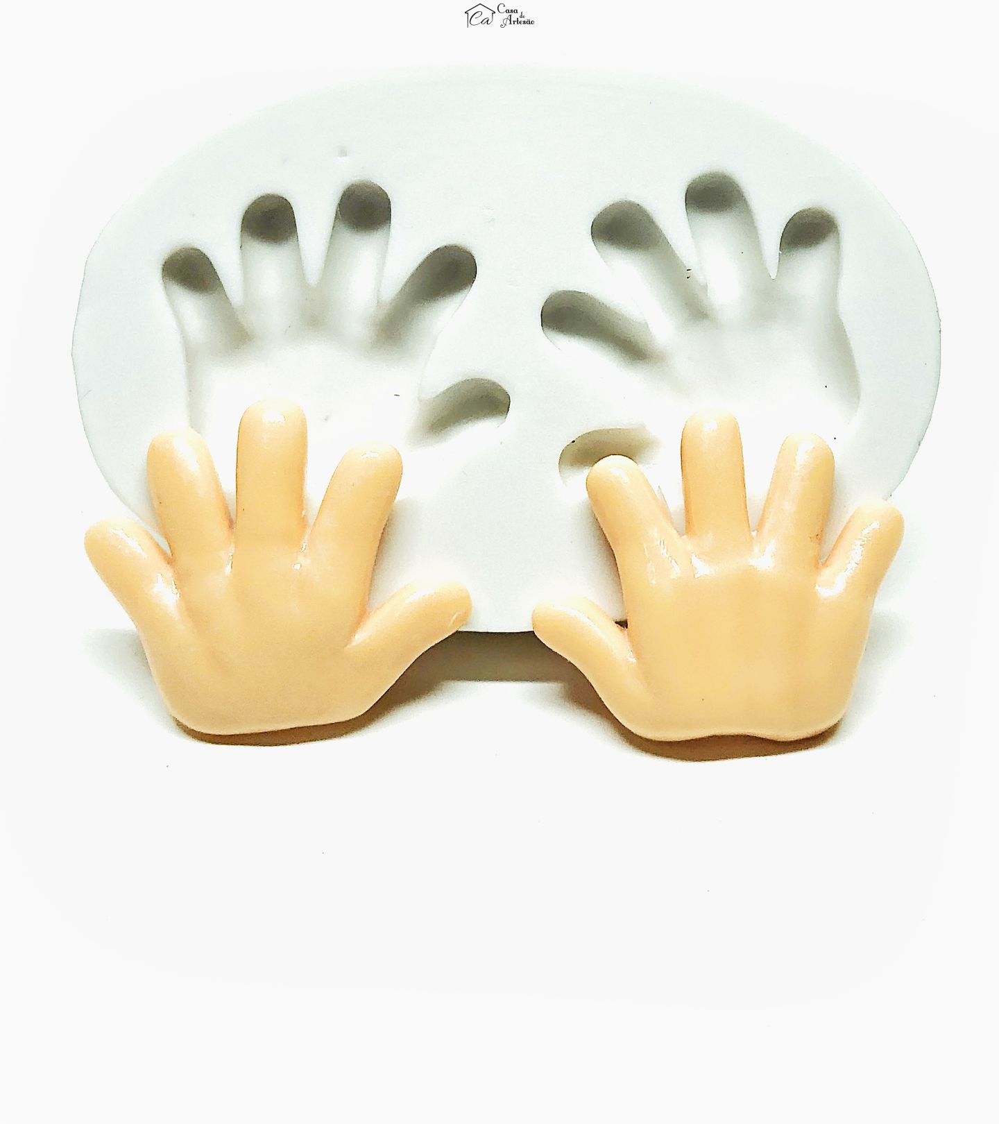 Molde de silicone - Mãos - Costas - Pequena - P1041