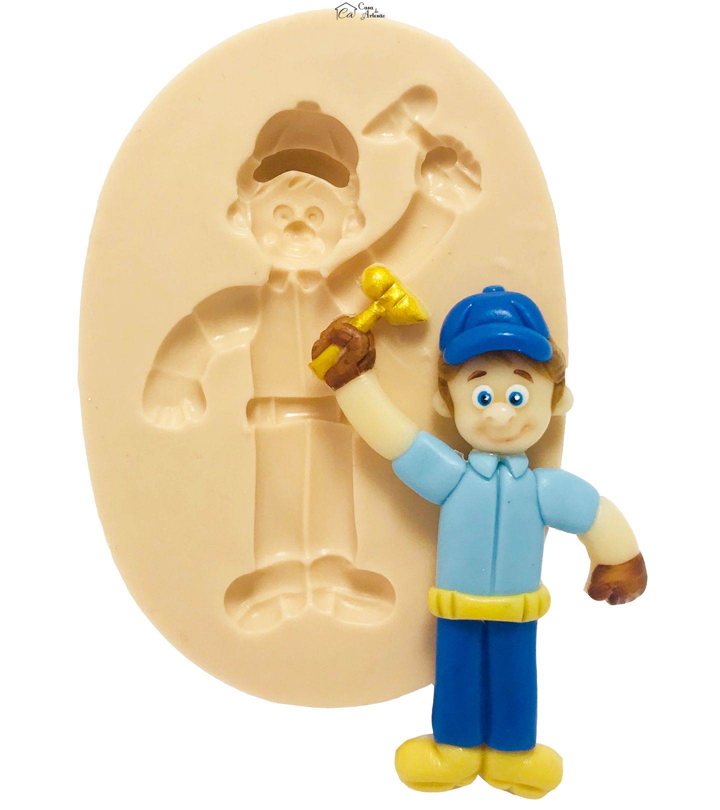 Molde de silicone - Detona Ralph - Conserta Felix Jr. - Medio - P420