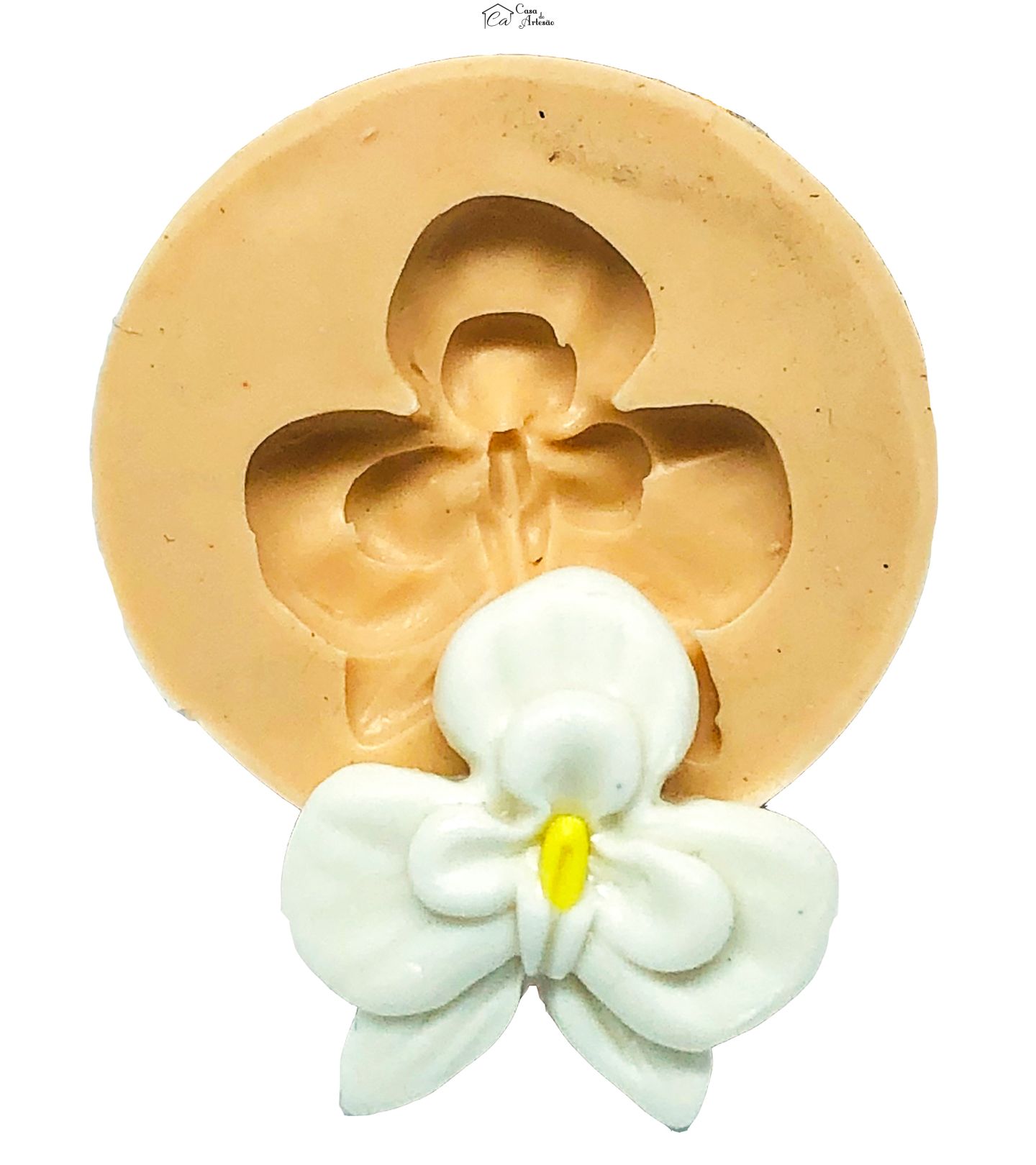 Molde de silicone - Flor - Orquídea Falenopsis - Pequena - P758
