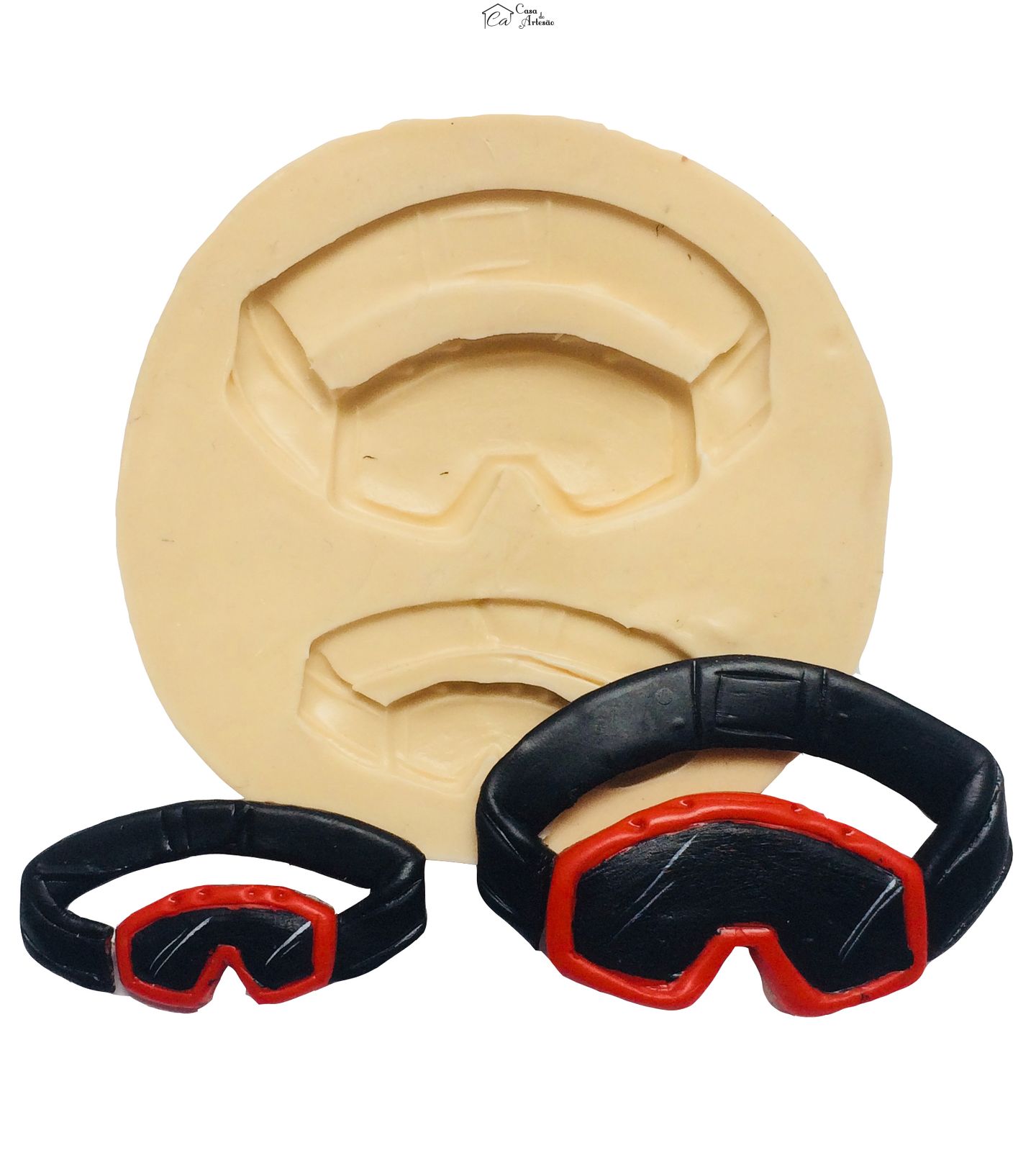 Molde de silicone - Motocicleta - Oculos 02 Tamanhos - P222