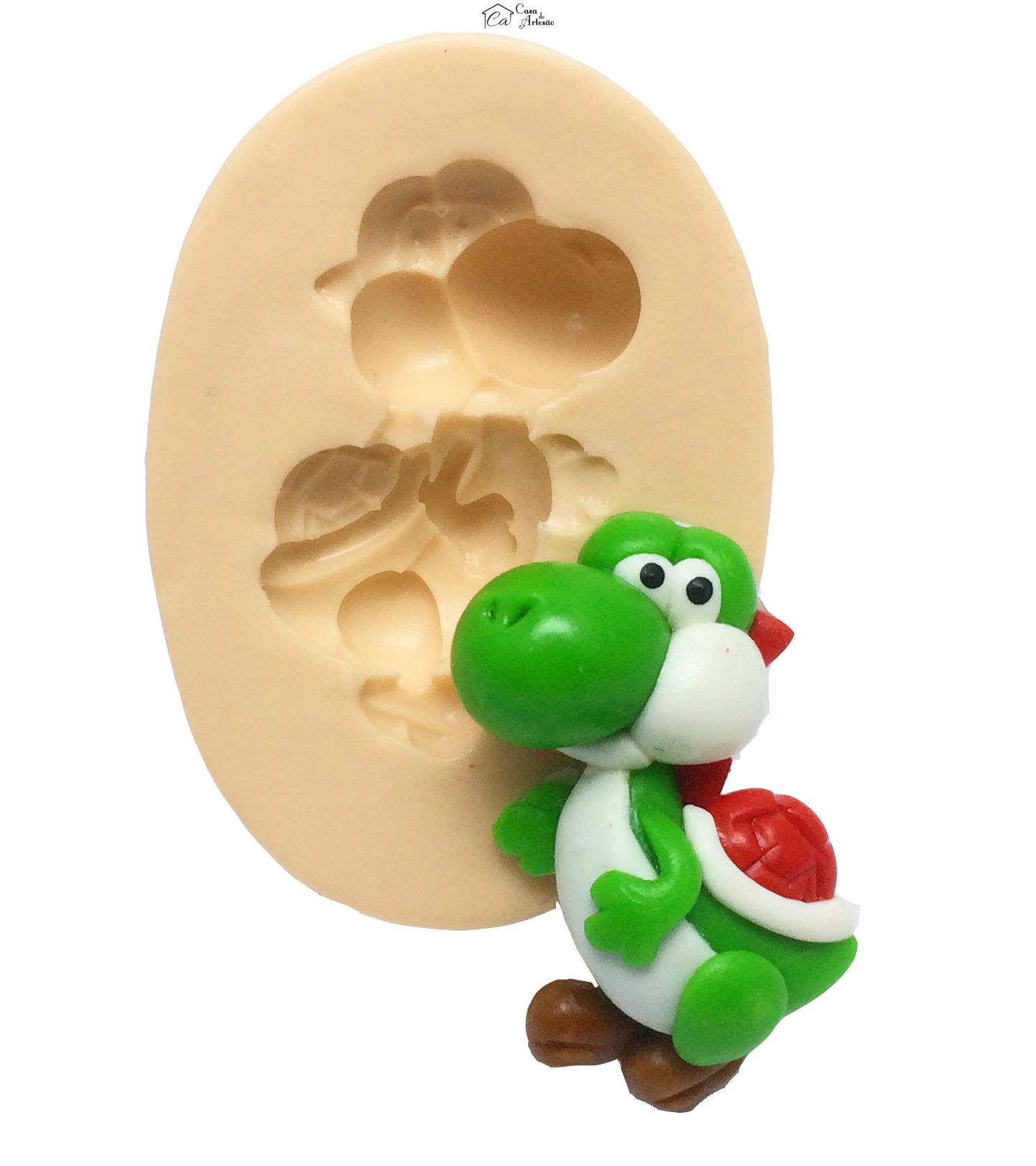 Molde de silicone - Super Mario Bros. - Yoshi Medio - P283