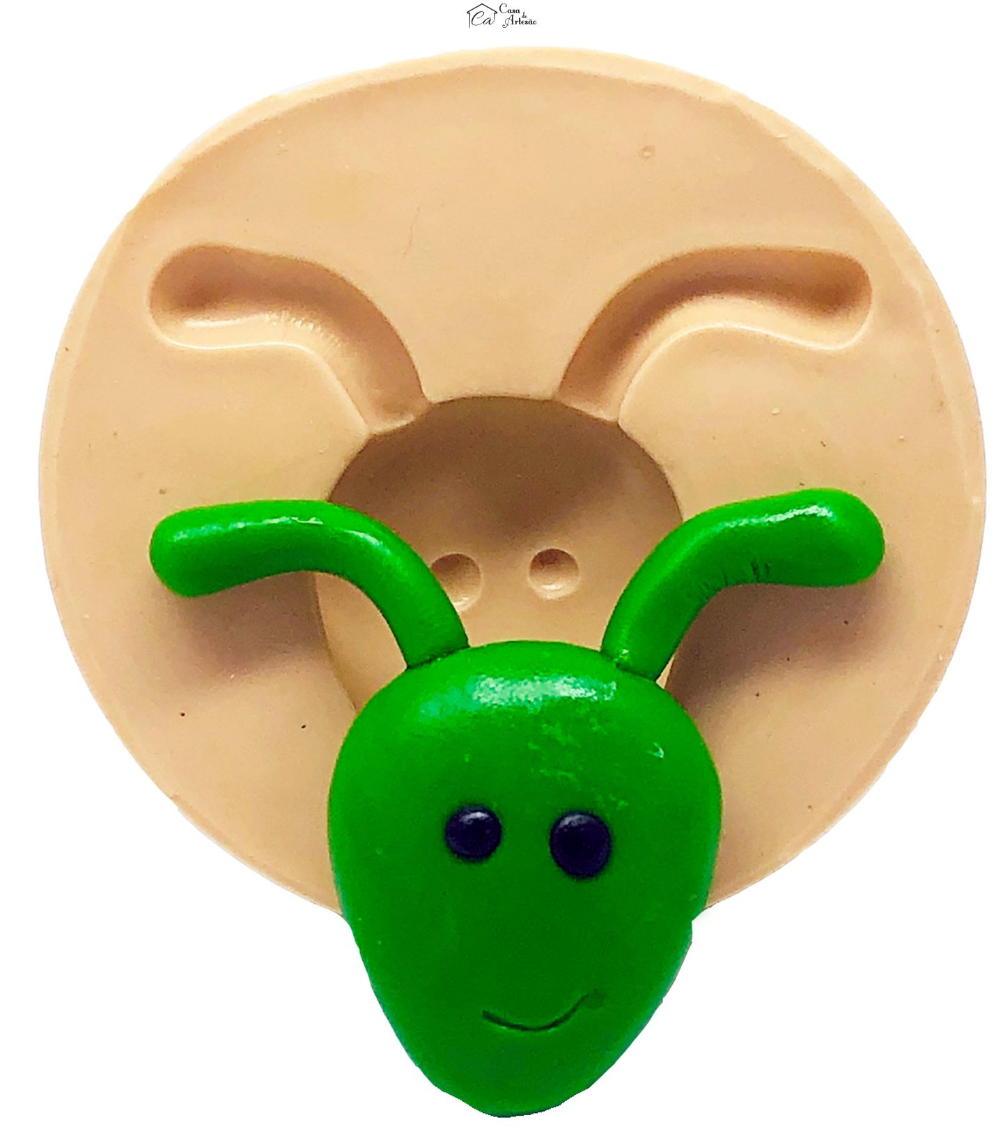 Molde de silicone - Astronauta - Rosto E.T. - Grande - P792