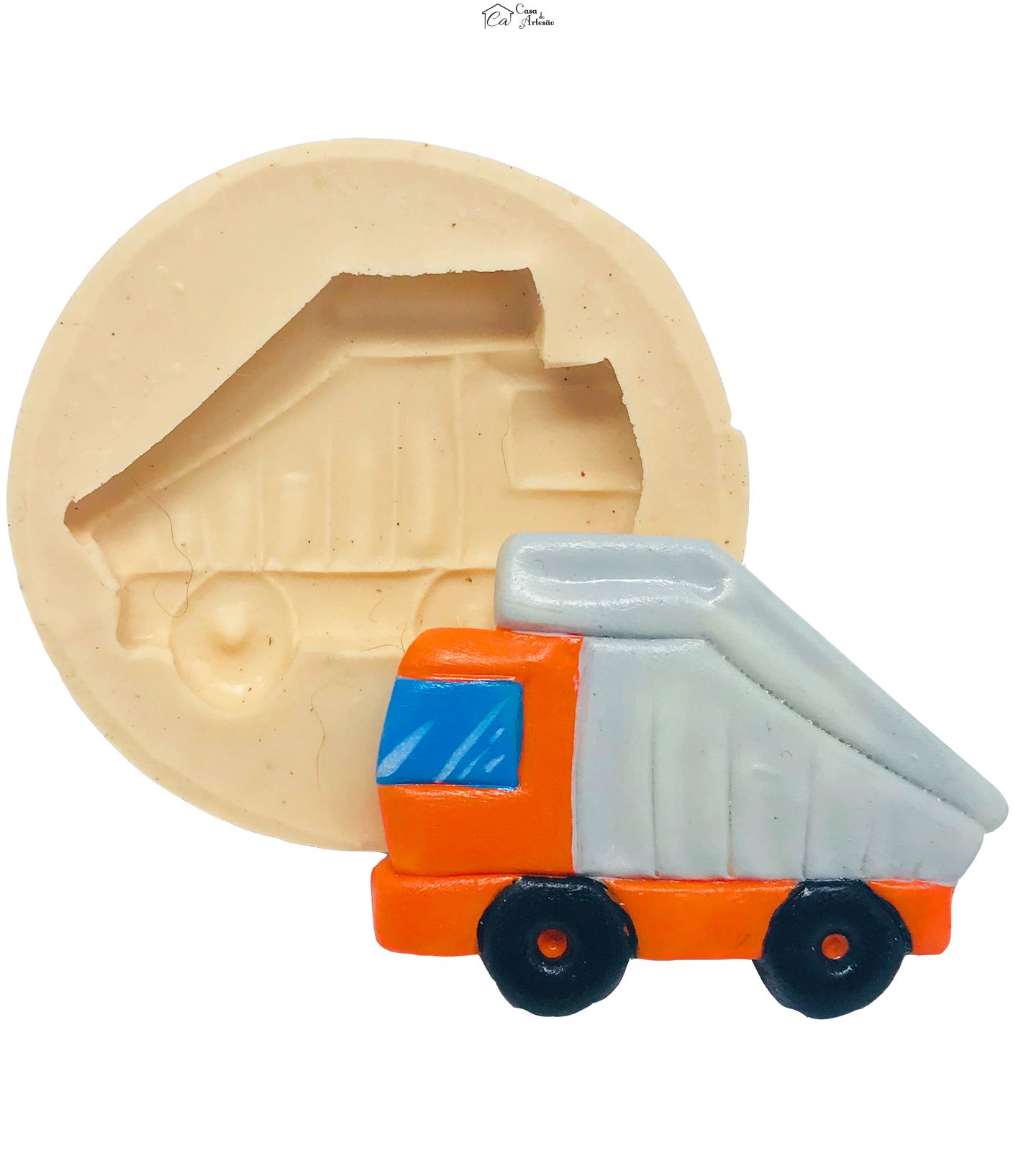 Molde de silicone - Meios de Transporte - Caminhão Basculante - Pequeno - P472
