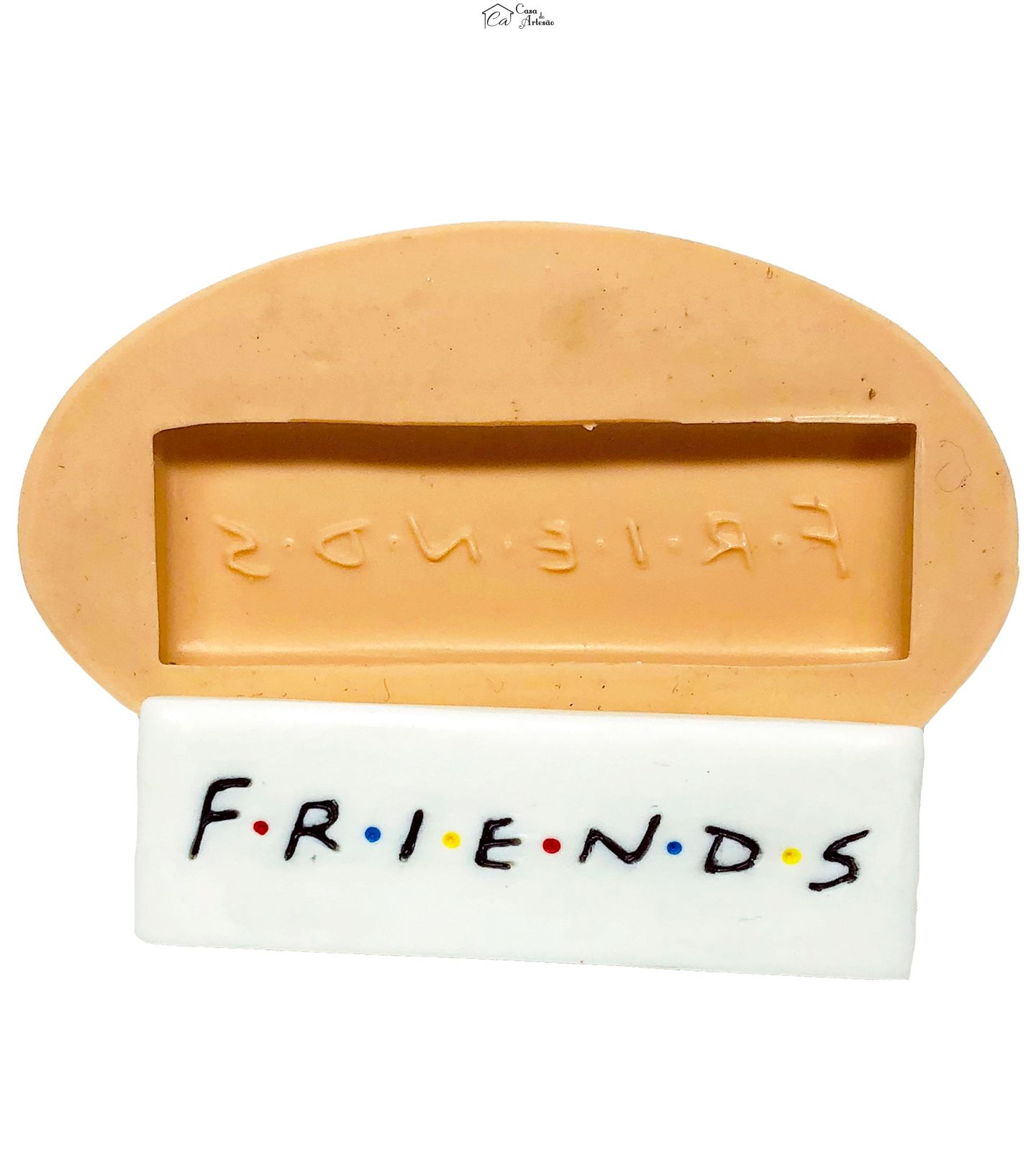 Molde de silicone - Friends - Placa - Grande - P648