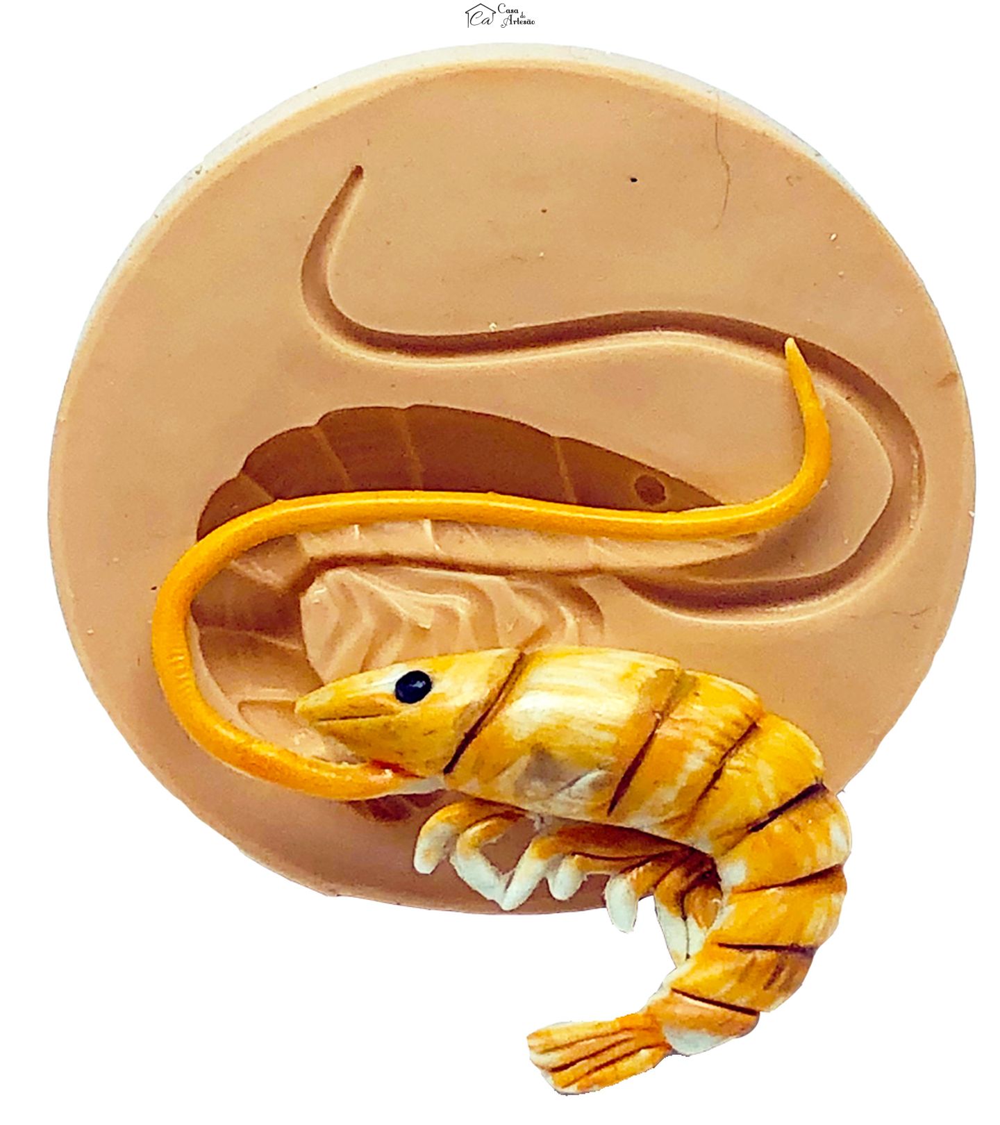 Molde de silicone - Mar - Camarao - Pequeno - P792