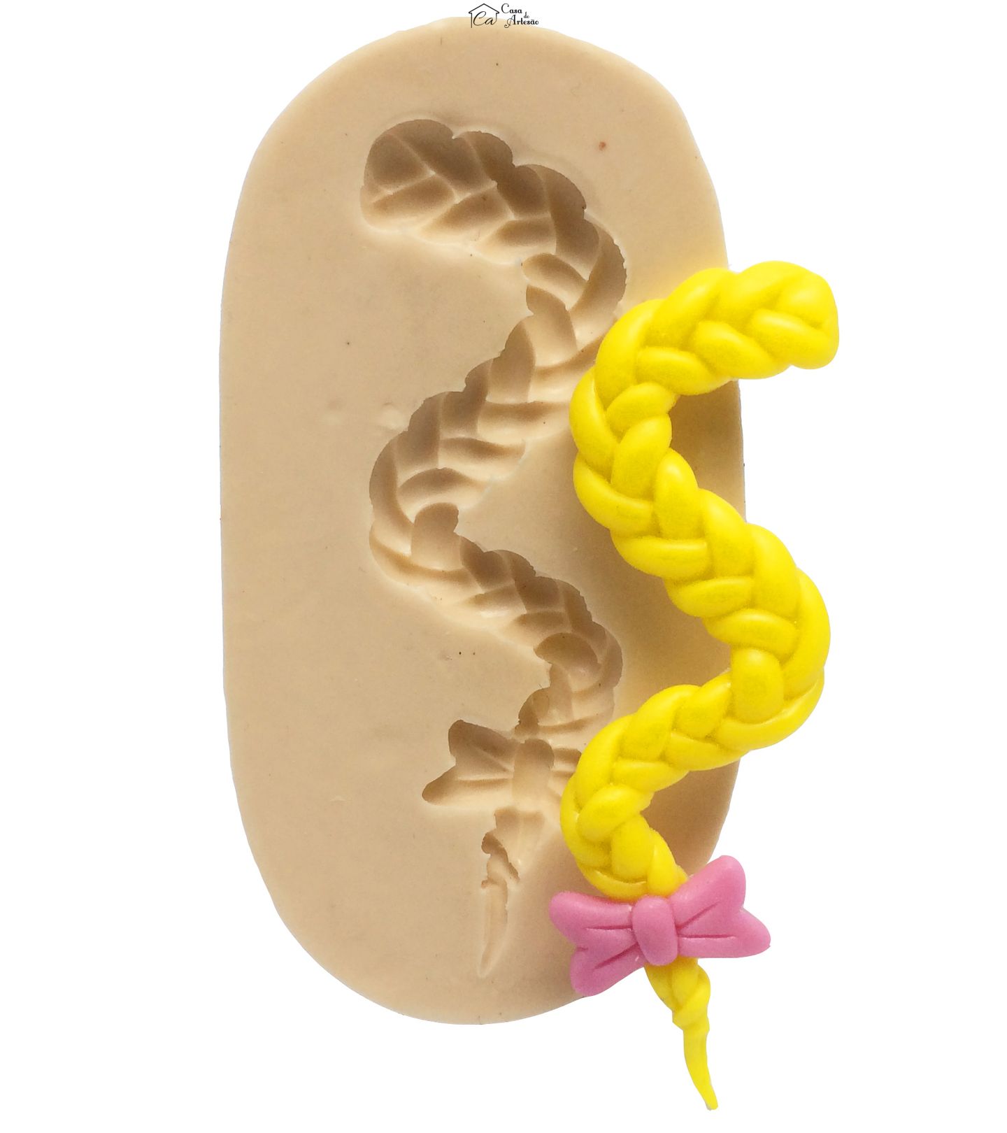 Molde de silicone - Rapunzel - Trança - P176