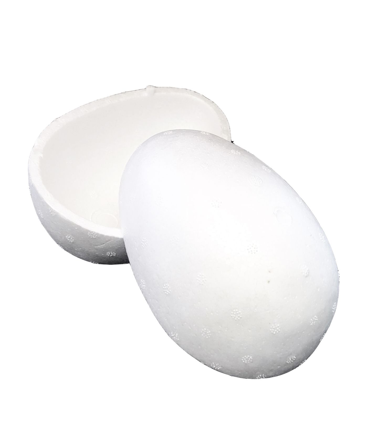 Isopor - Ovo Oco 250 G (Alt.=15,5 cm, Ø 11 cm) - Cod.1056