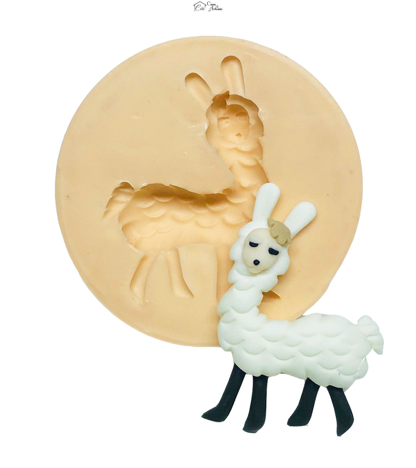 Molde de silicone - Lhama - Pequena - P554