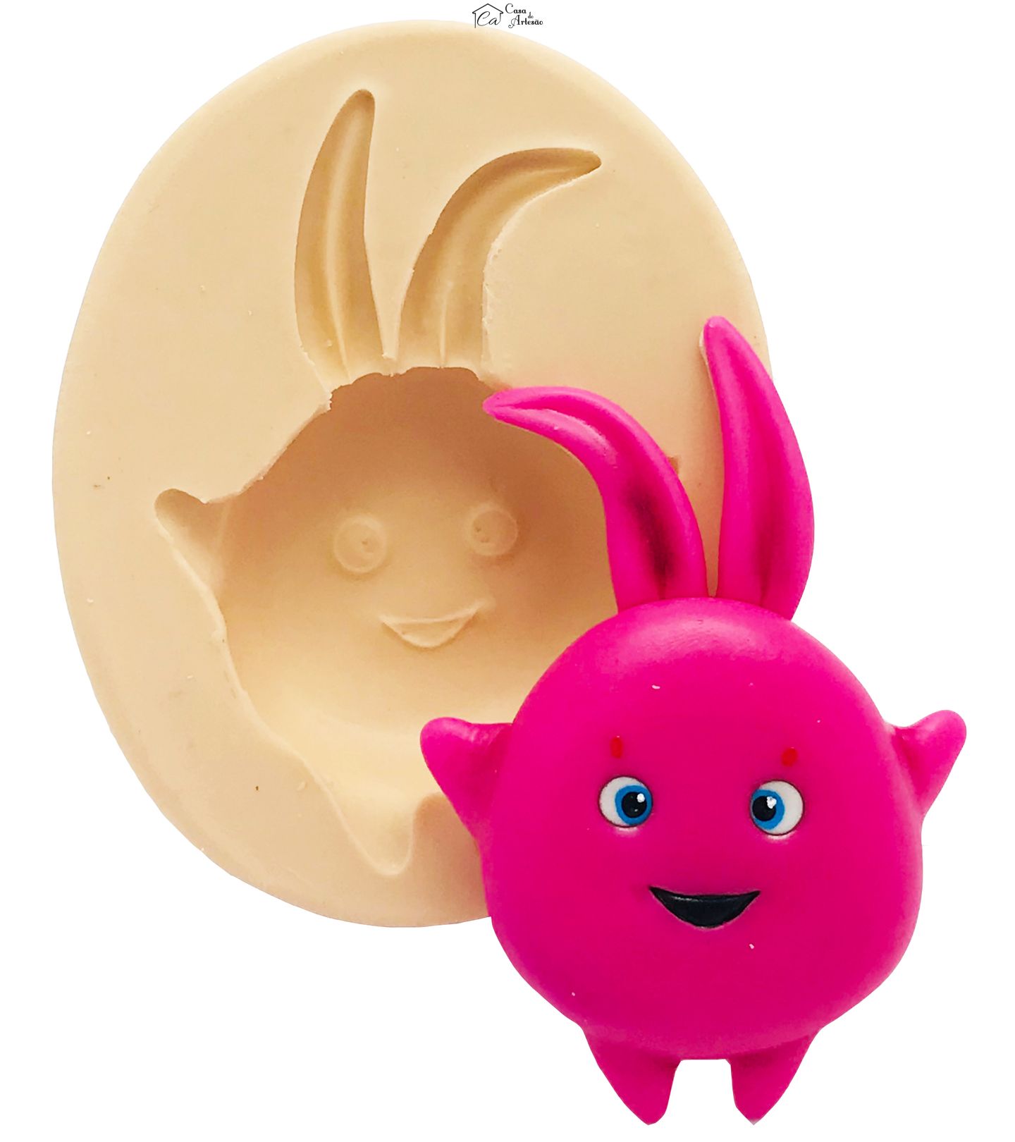 Molde de silicone - Sunny Bunnies - Rosto Big Boo - Grande - P452