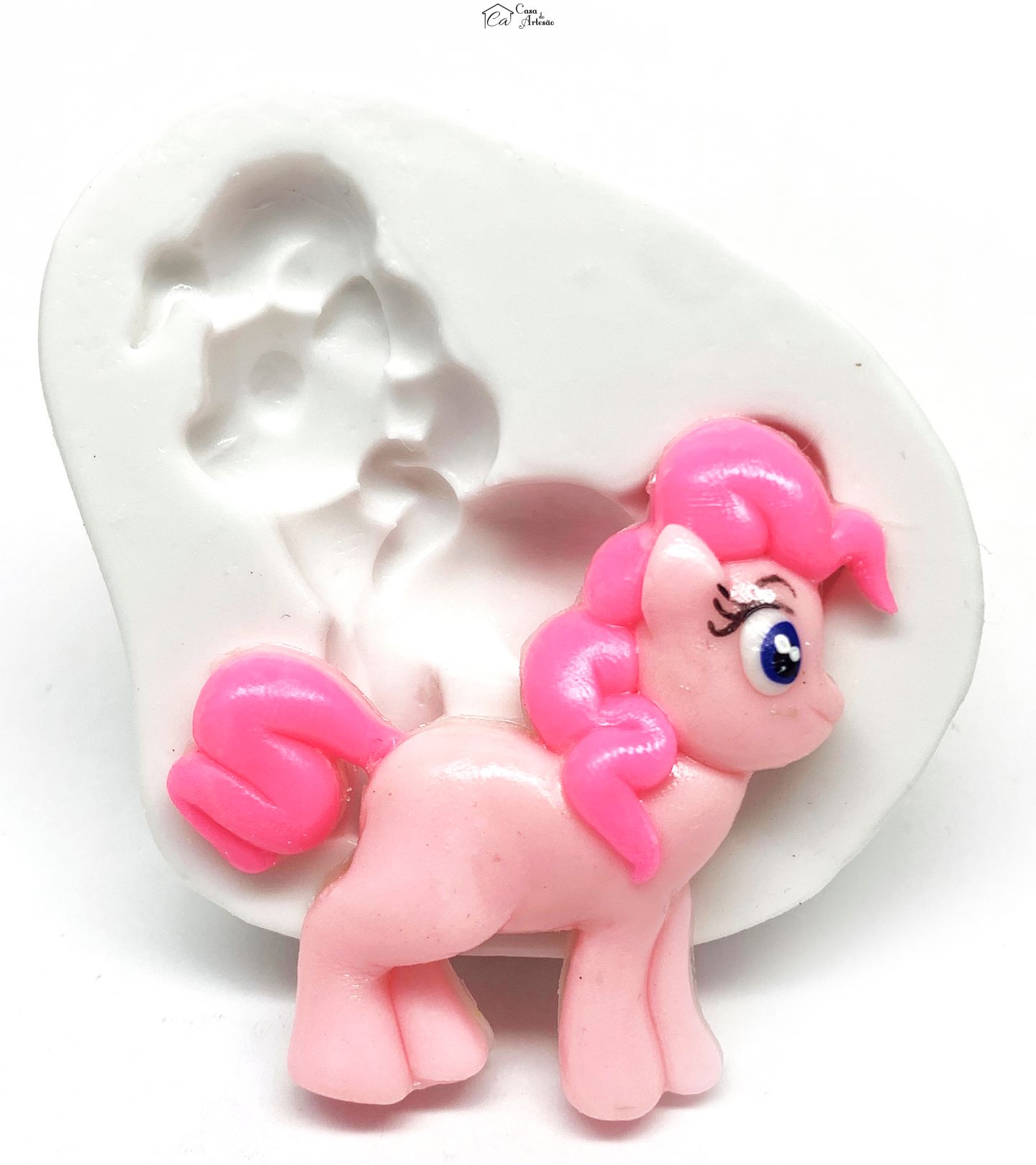 Molde de silicone - Meu Pequeno Ponei - Pinkie Pie - Grande - P1191