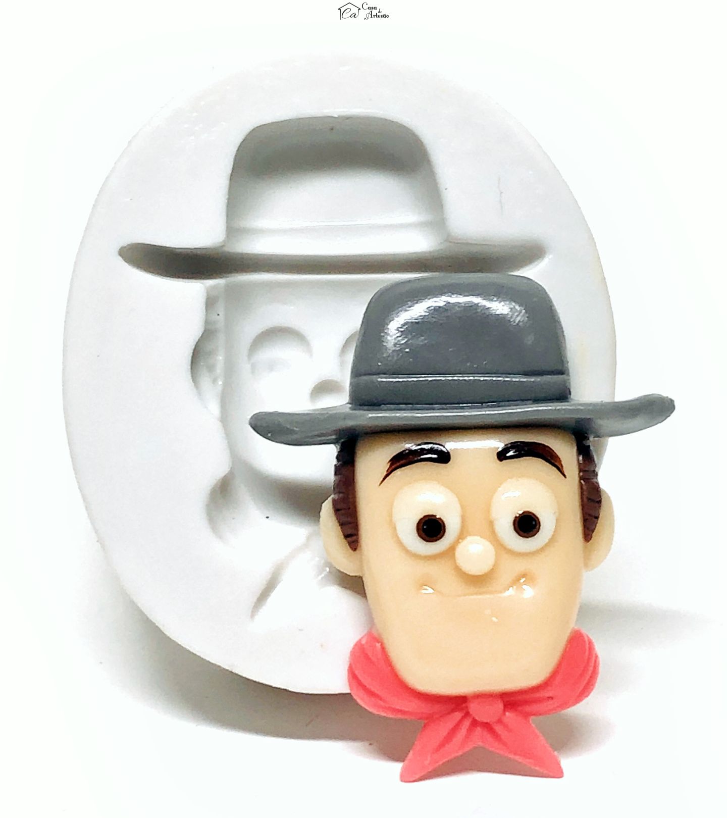 Molde de silicone - A Fazenda do Zenon - Rosto Zenon - Medio - P1067