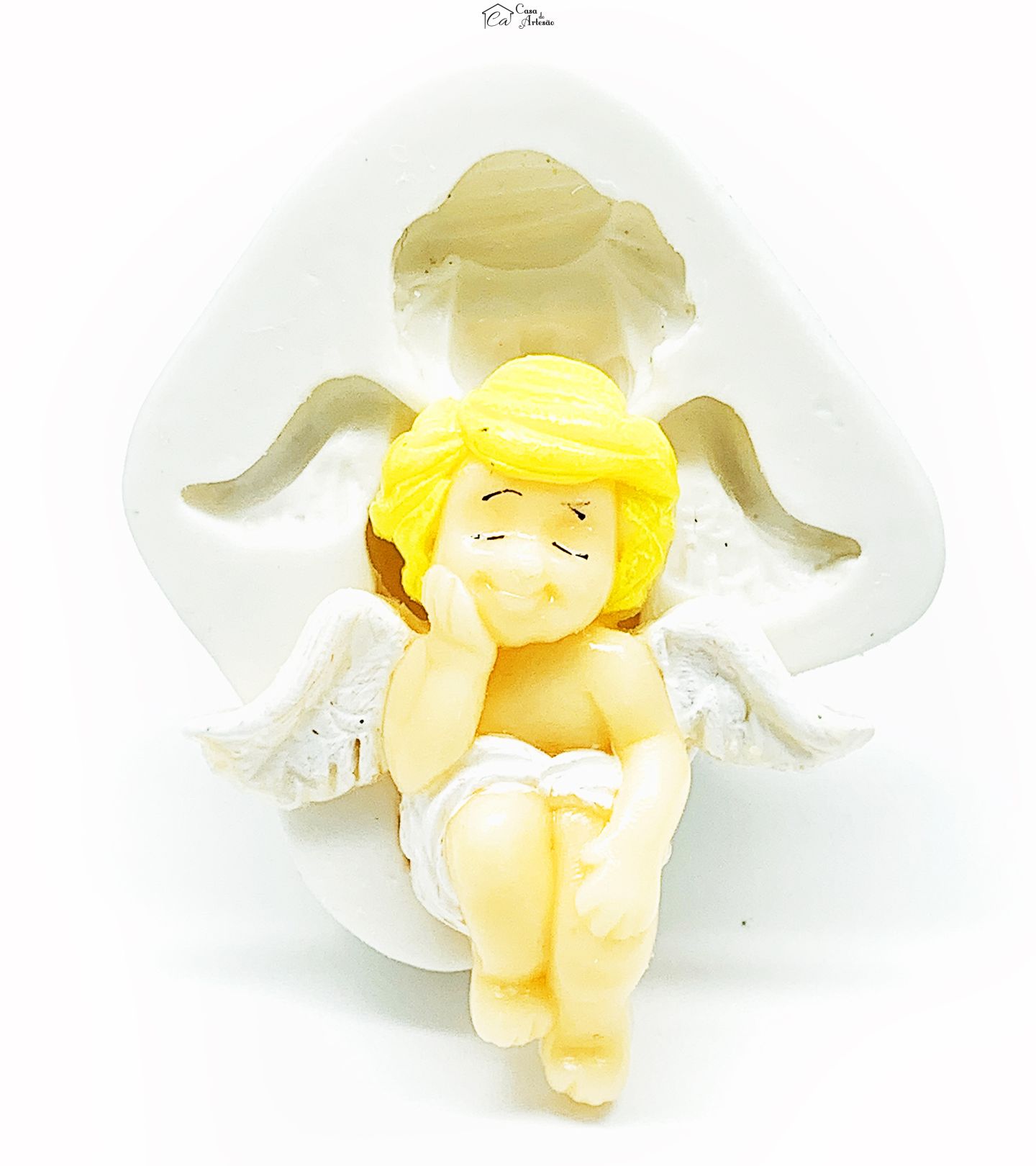 Molde de silicone - Anjo - Modelo 3 -Tamanho Único - P1150