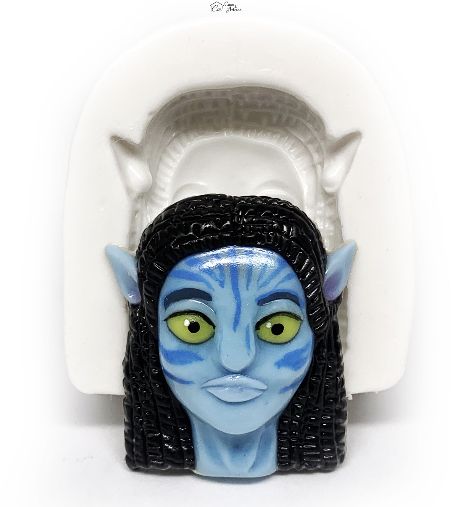 Molde de silicone - Avatar - Rosto Neytiri - Grande - P1181