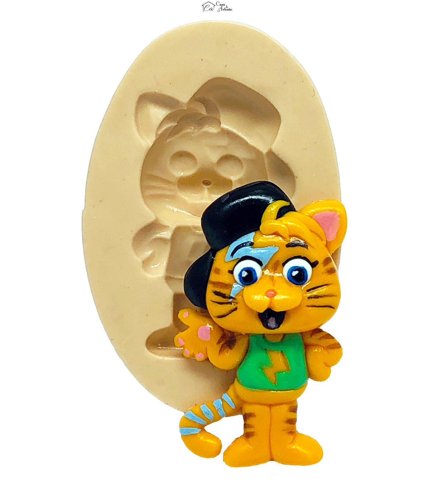 Molde de silicone - 44 Gatos - Lampo - Medio - P808
