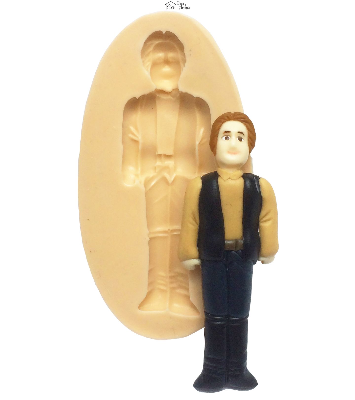 Molde de silicone - Guerra na Estrelas - Luke Skywalker - P239