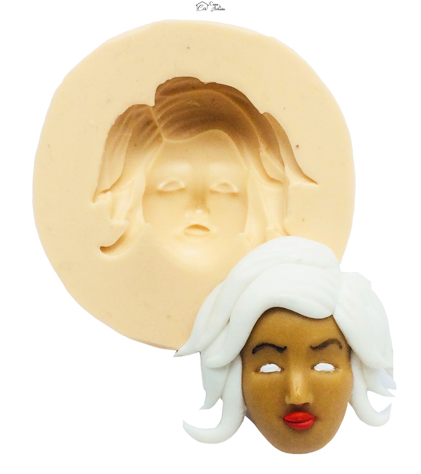 Molde de silicone - X-Men - Rosto Tempestade