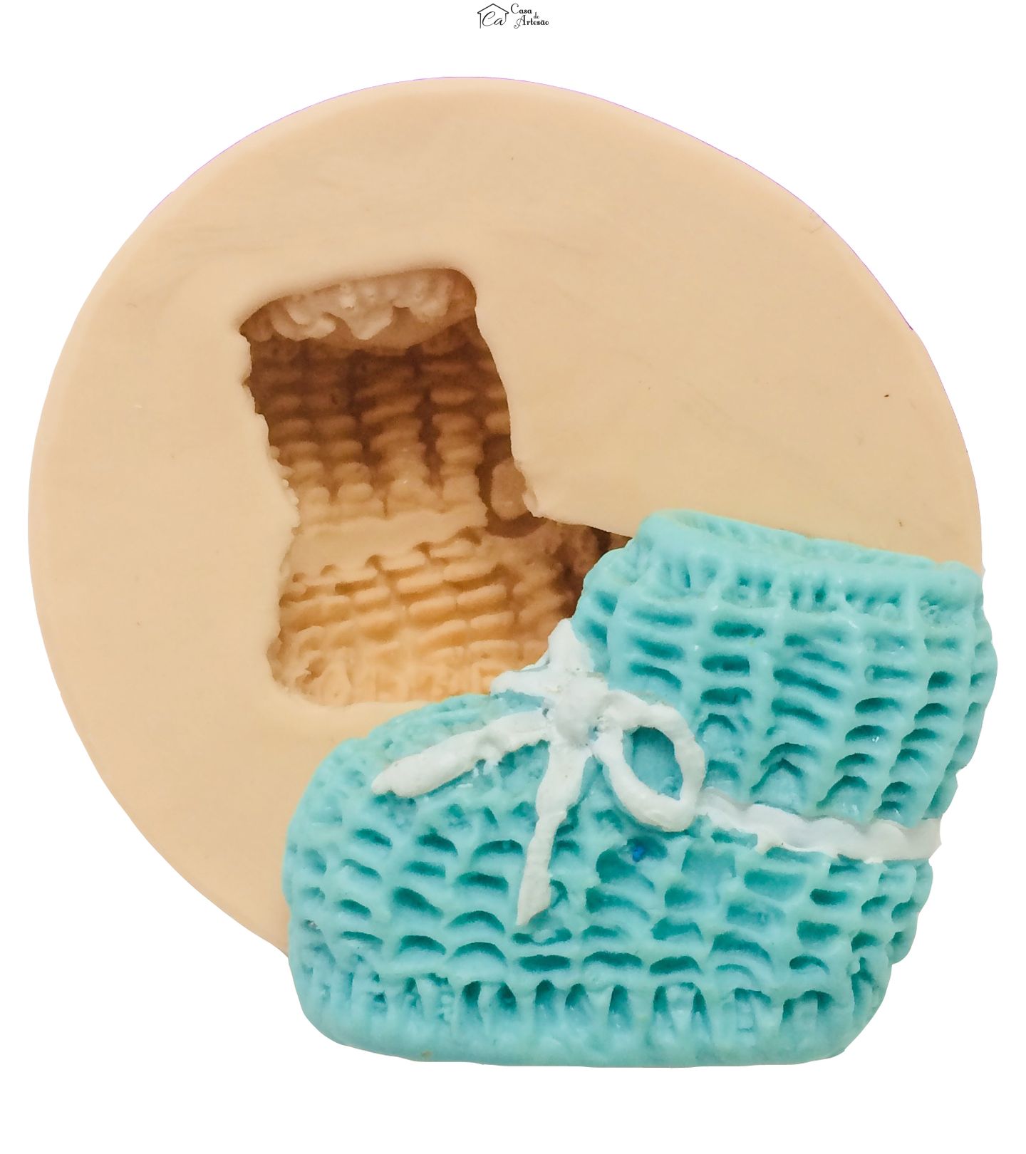Molde de silicone - Botinha de Bebe