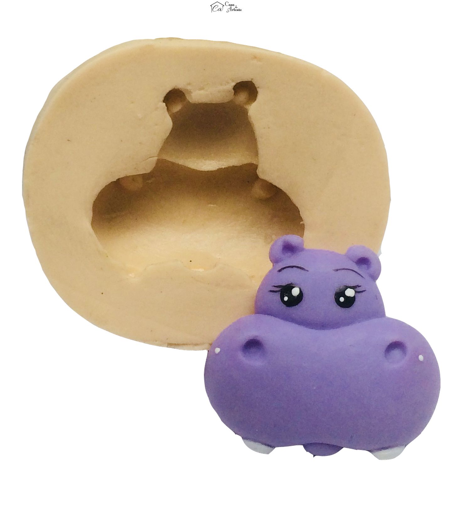 Molde de silicone - Rosto Hipopotamo