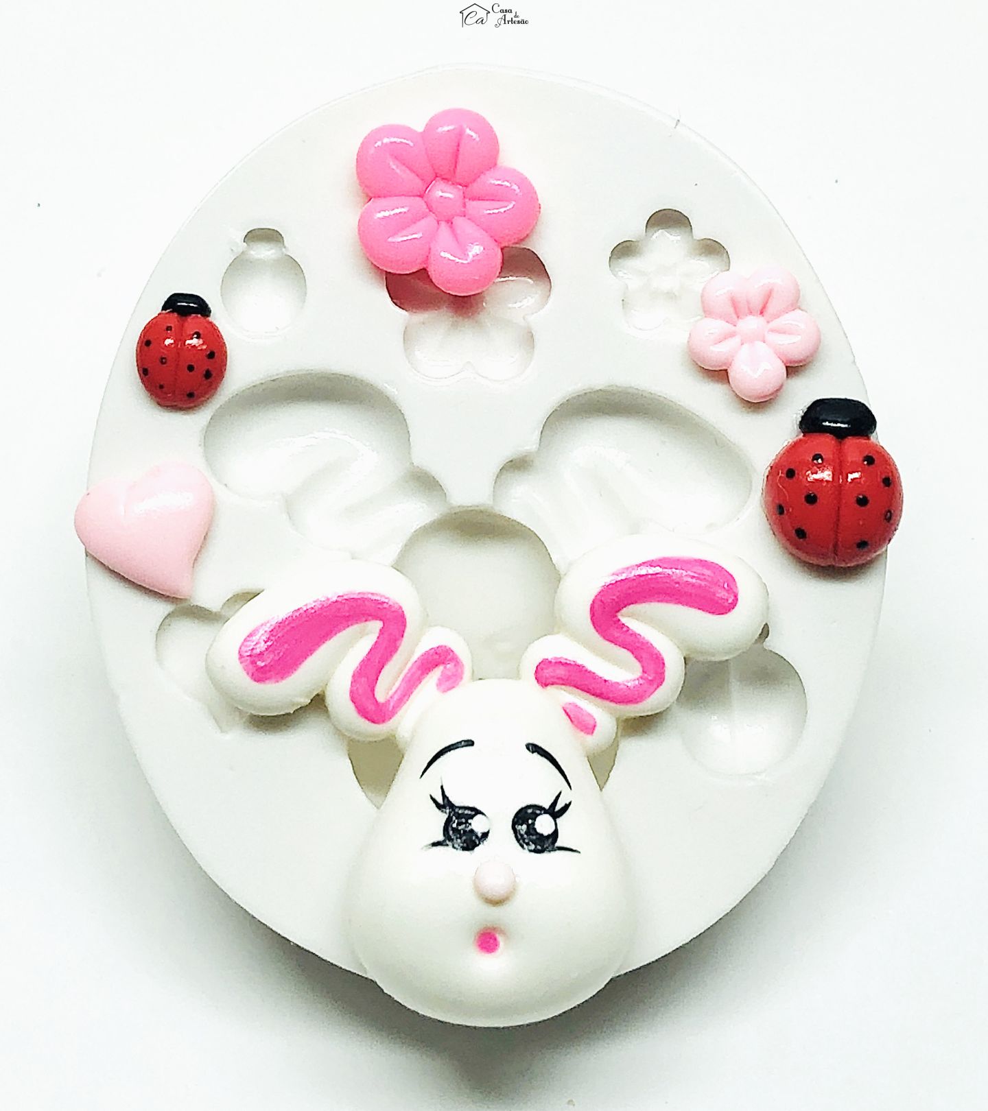 Molde de silicone - Rosto Coelha - Mod.02 - Grande - P1027