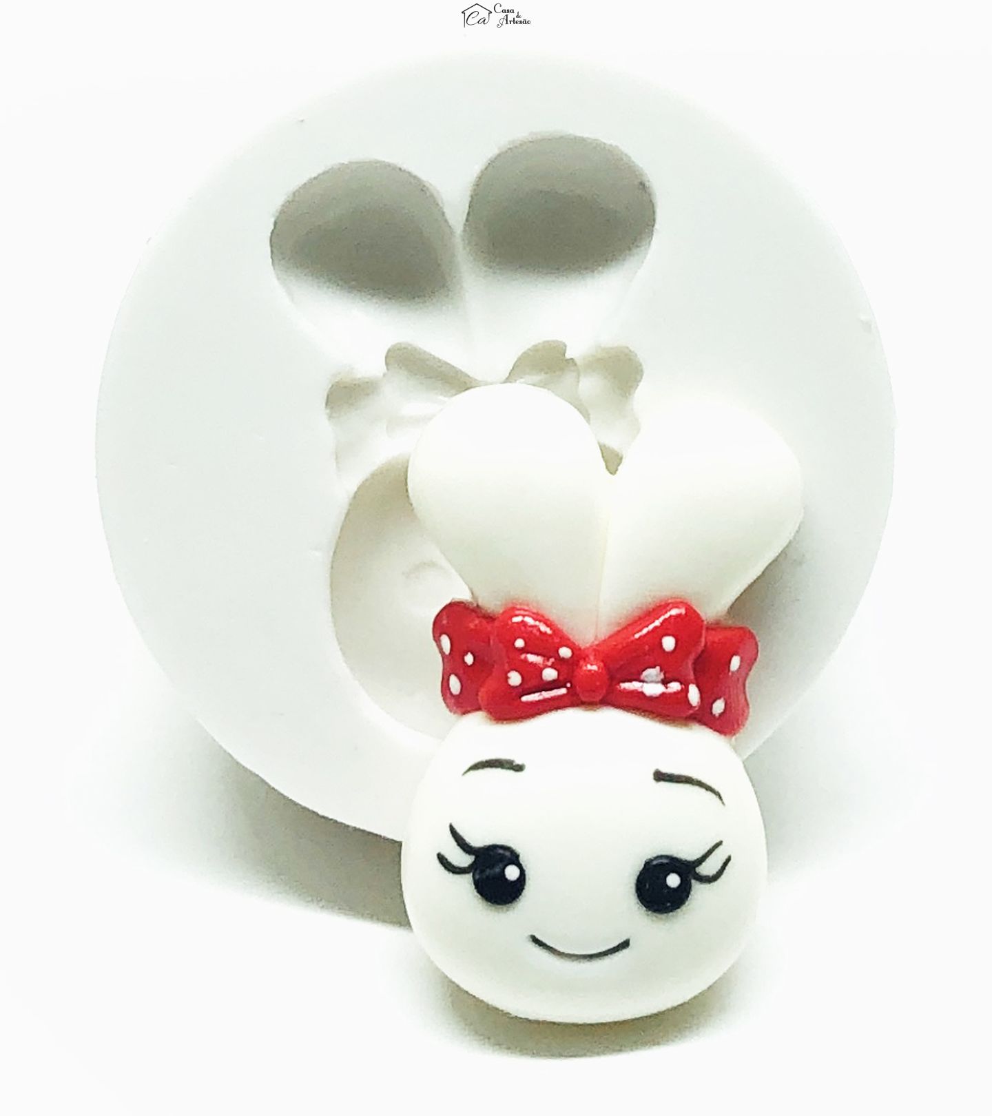 Molde de silicone - Rosto Coelha - Mod.01 - Media = P1027