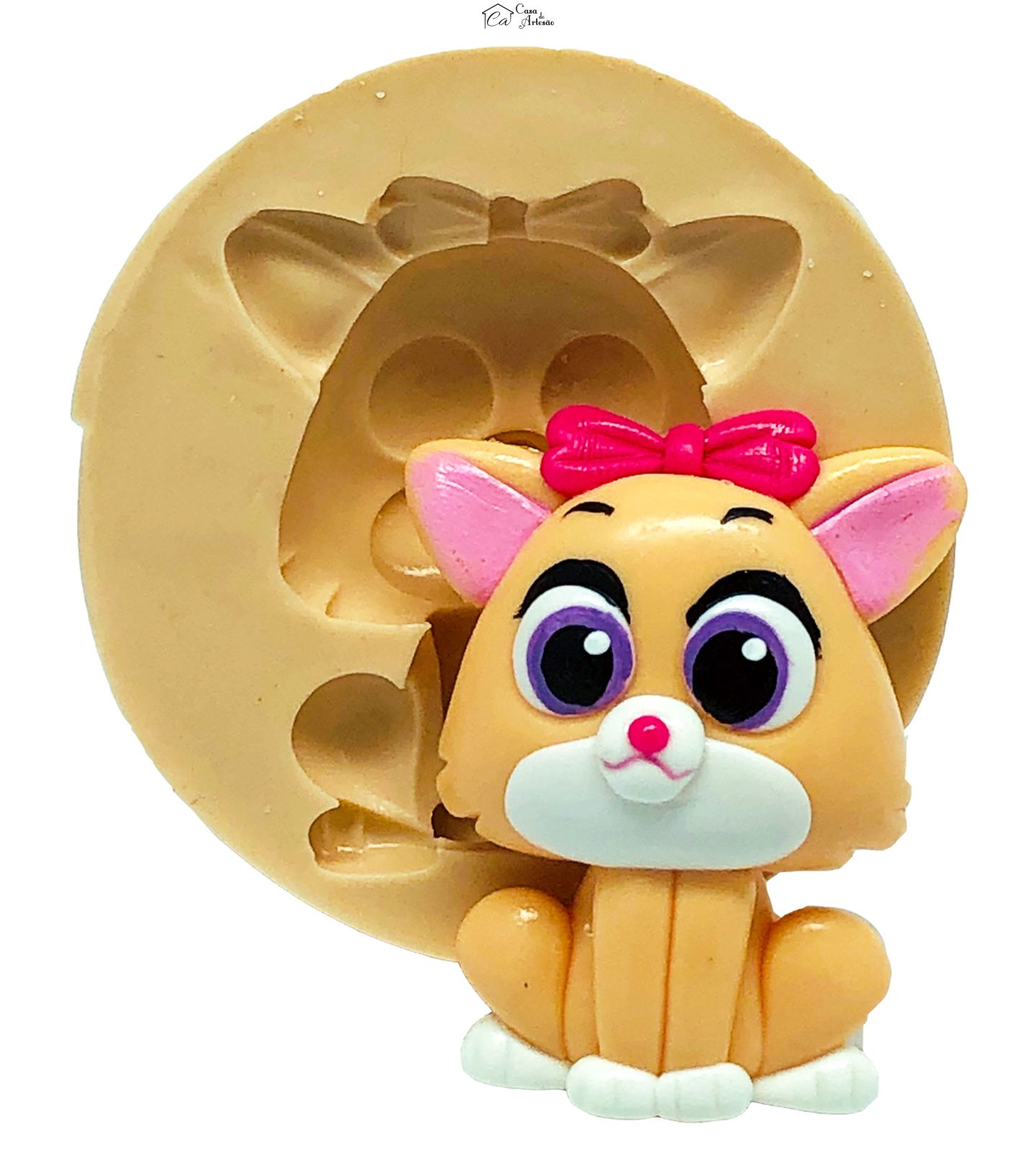 Molde de silicone - Tots - Gata - Media - P811