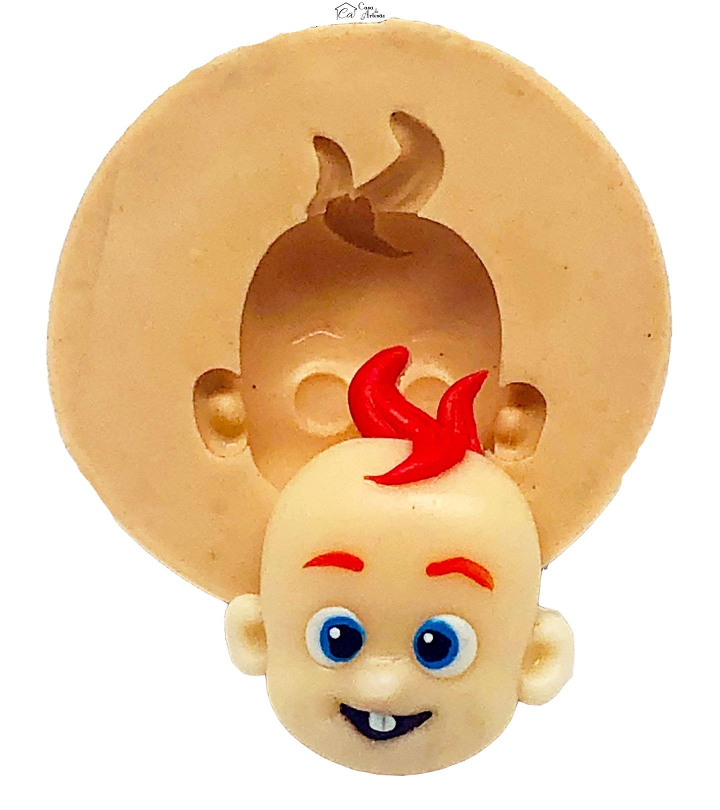 Molde de silicone - Super Jojo - Rosto Jojo - Pequeno - P873