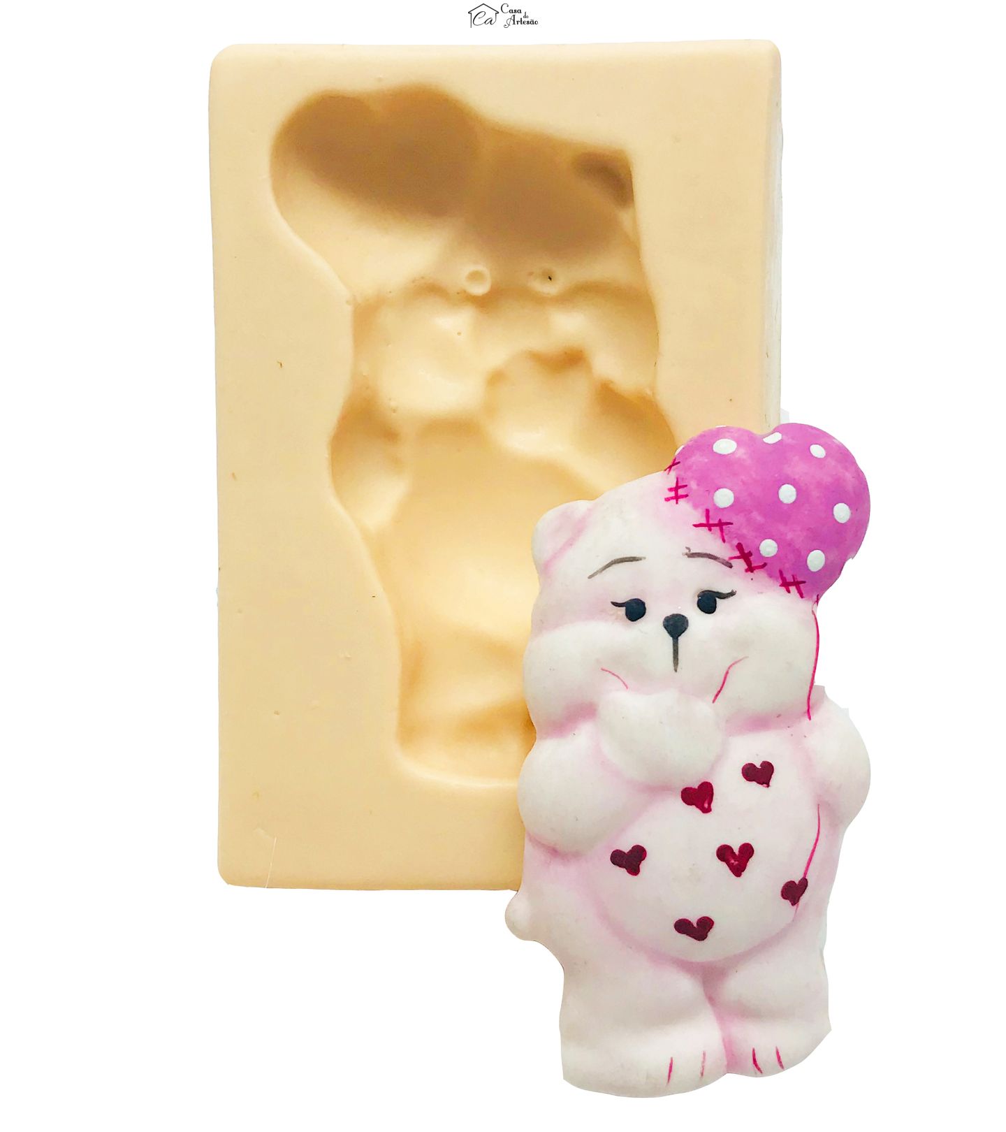 Molde de silicone - Urso com Balao - P78