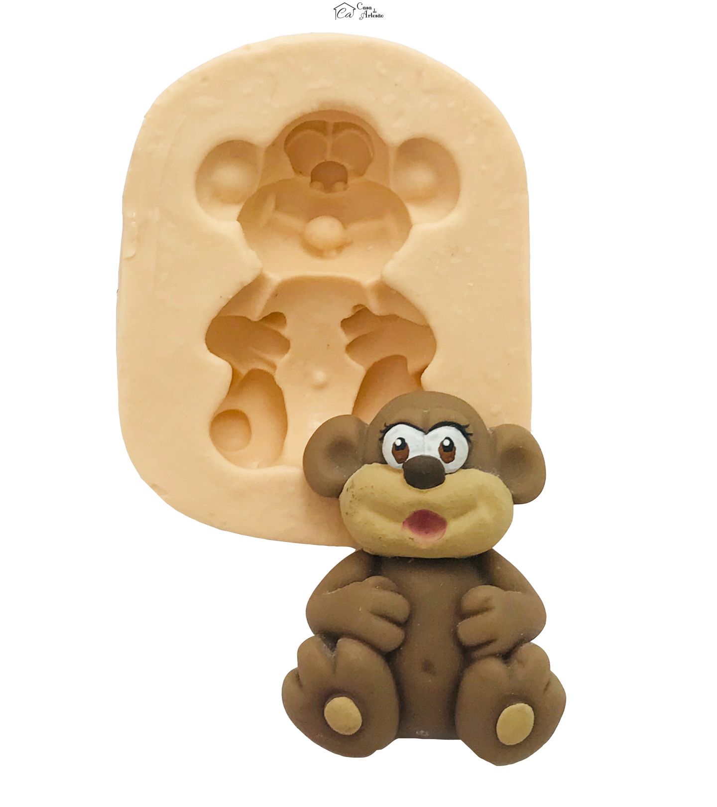 Molde de silicone - Macaco - P22