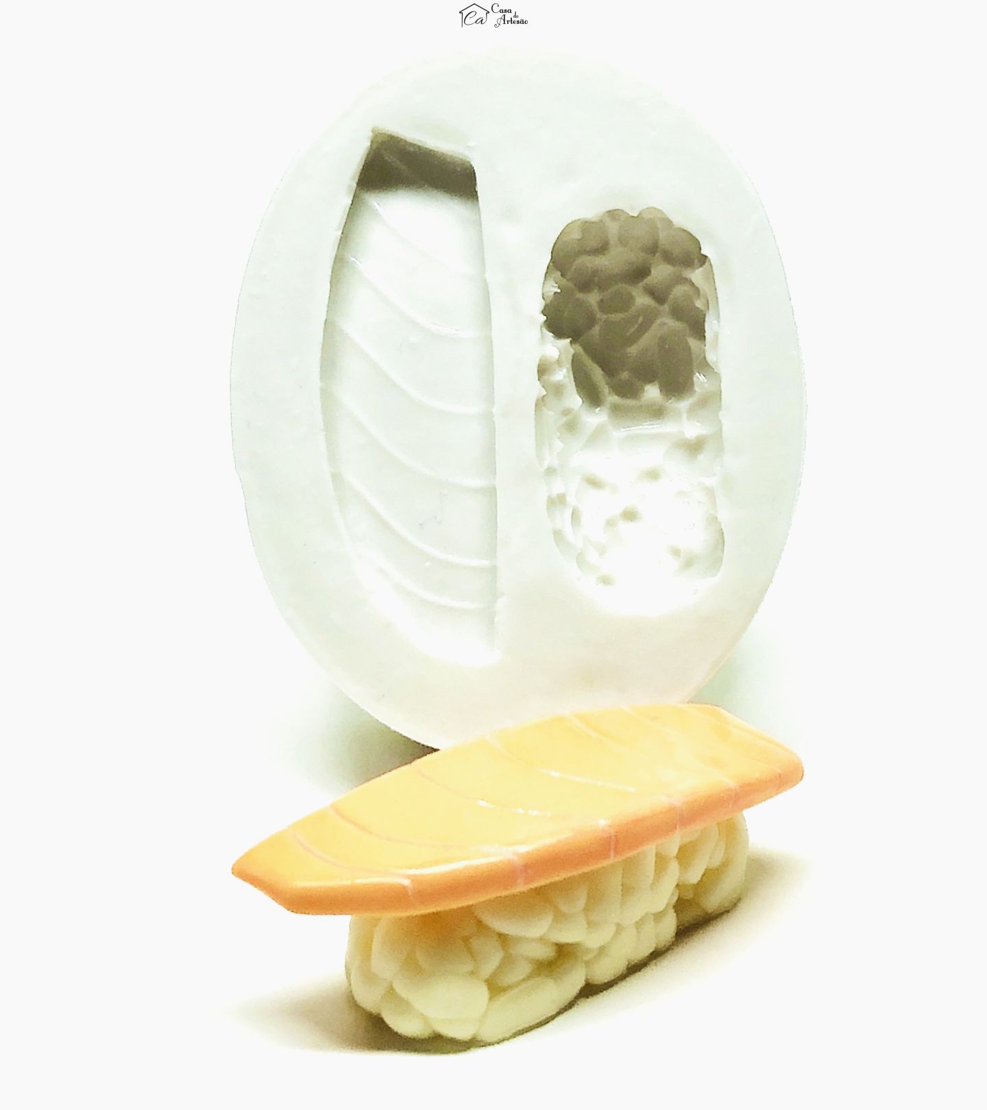 Molde de silicone - Comida Japão - Sushi / Arroz - Grande - P771