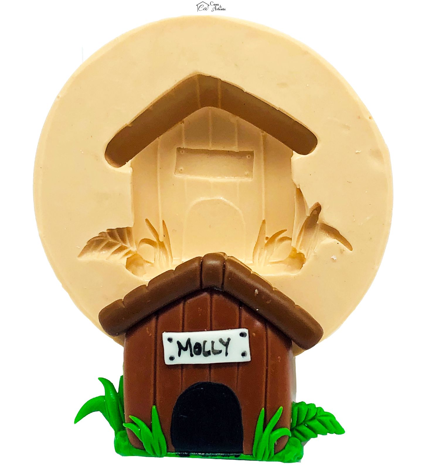 Molde de silicone - Cachorro - Casinha de Cachorro - Media - P837