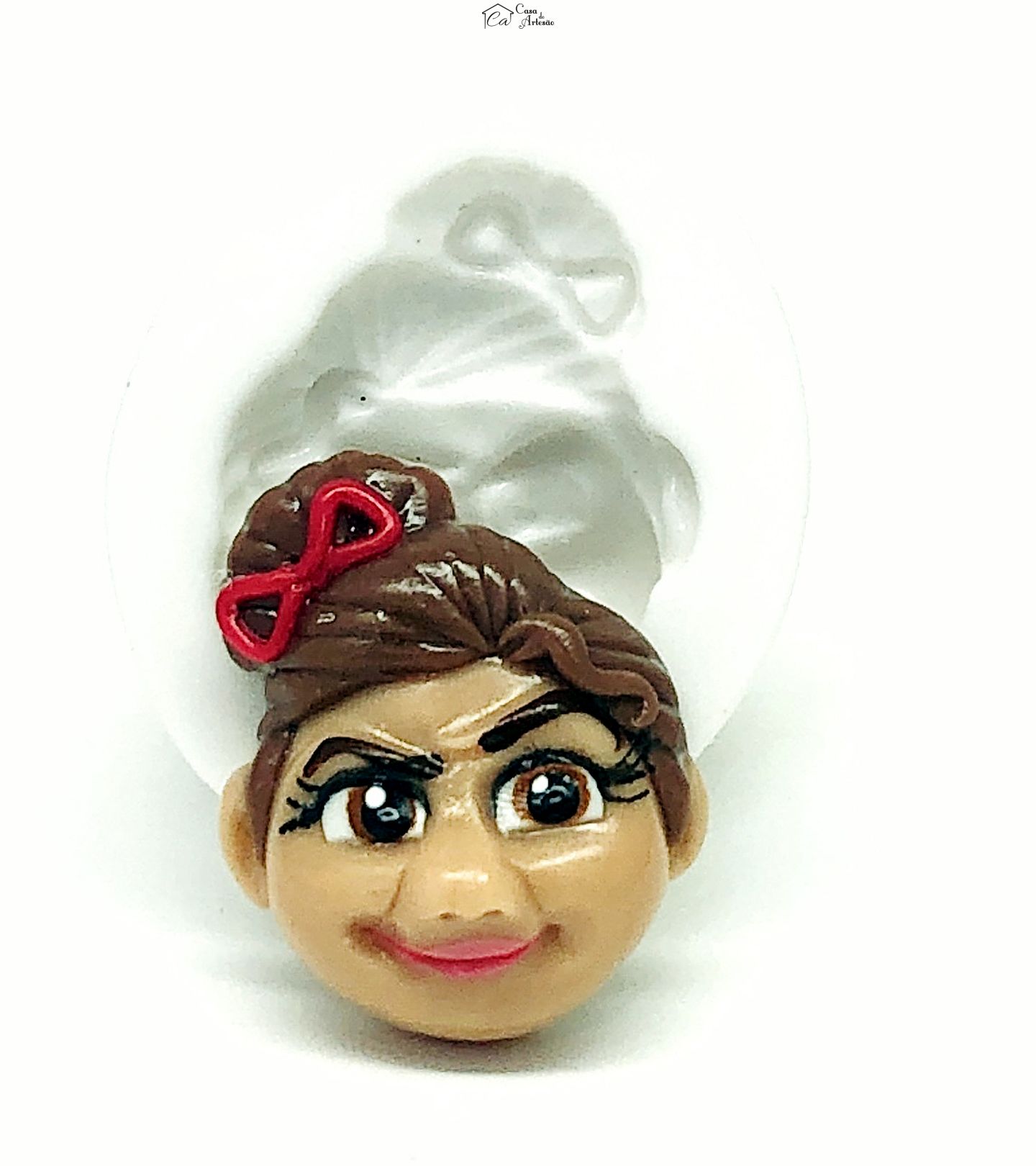 Molde de silicone - Encanto - Rosto Luisa - Pequeno - P1123