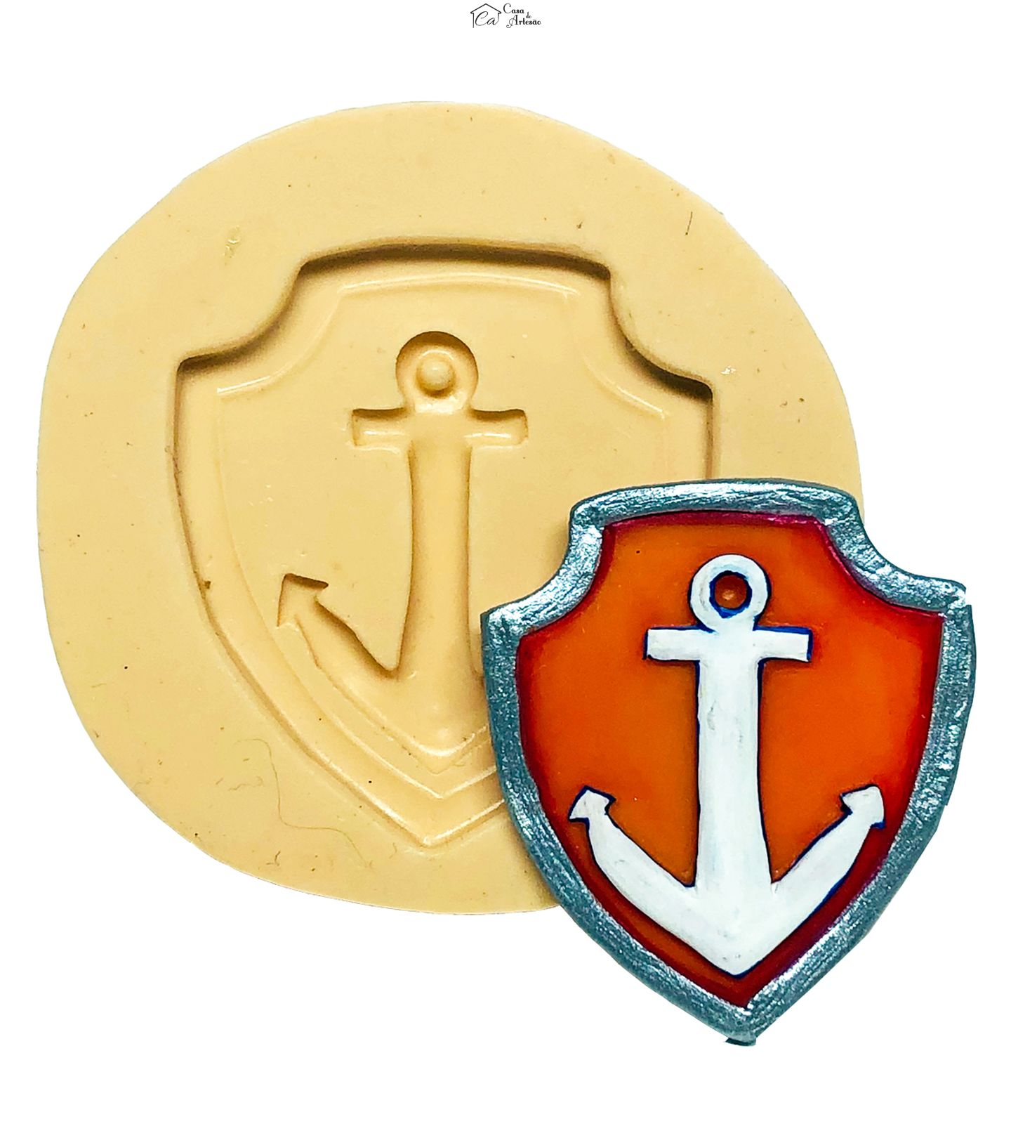 Molde de silicone - Patrulha Canina -  Zuma - Escudo Medio