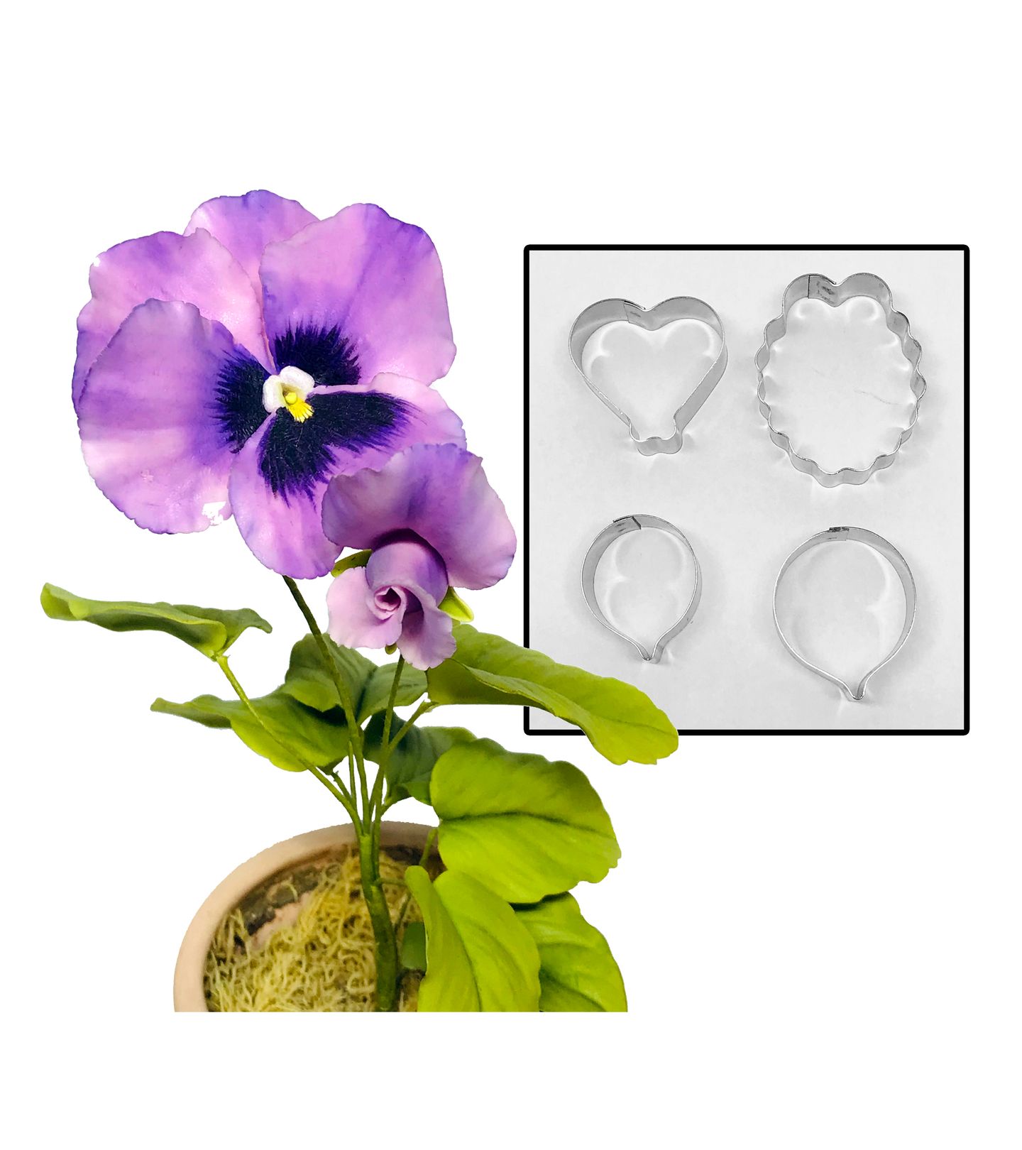 Cortador Aço - Flor - Amor Perfeito