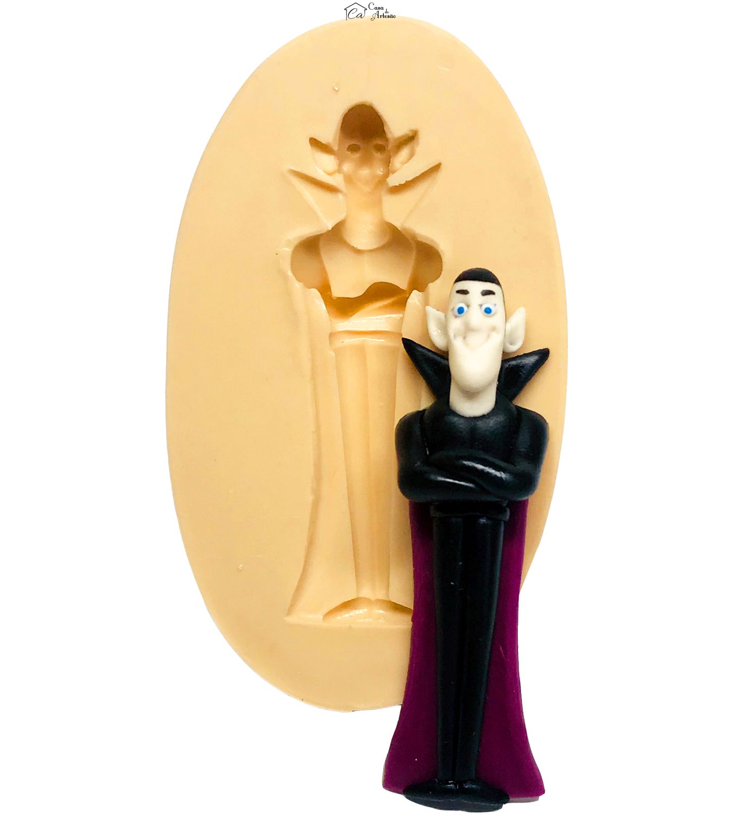 Molde de silicone - Hotel Transilvania - Conde Dracula - Medio - P599