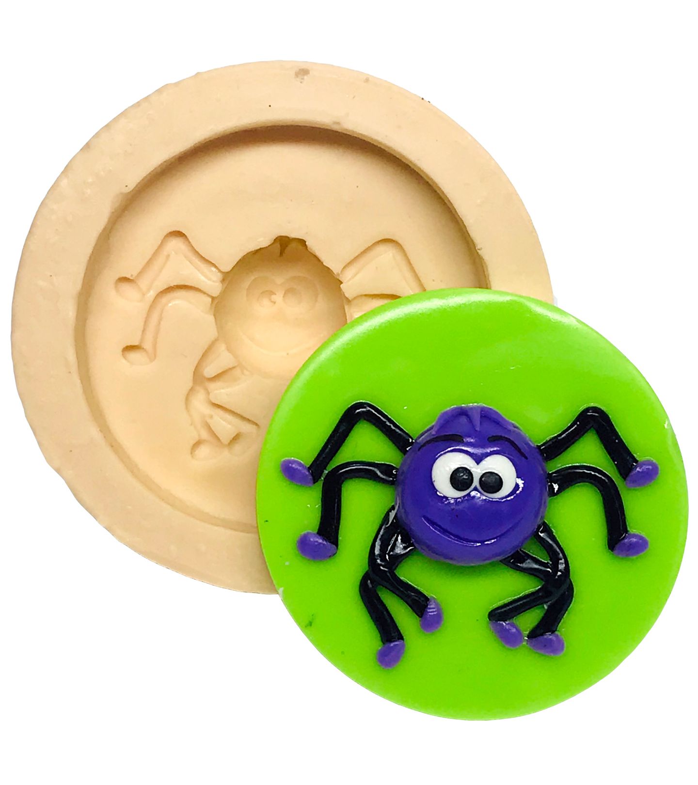 Molde de silicone - Galinha Pintadinha com Base - Dona Aranha - Media - P508